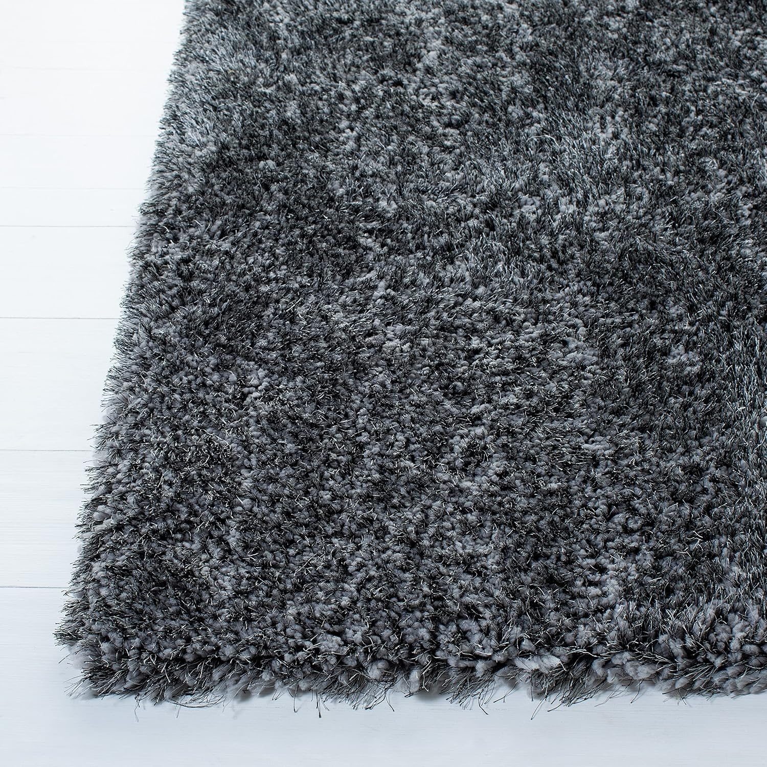 image:imageSAFAVIEH Area Rug 8x10 New Orleans Shag Collection Large Beige Handmade Ultra Plush Thick Pile Ideal for Living Room Bedroom Dining Space SG532BDark Grey