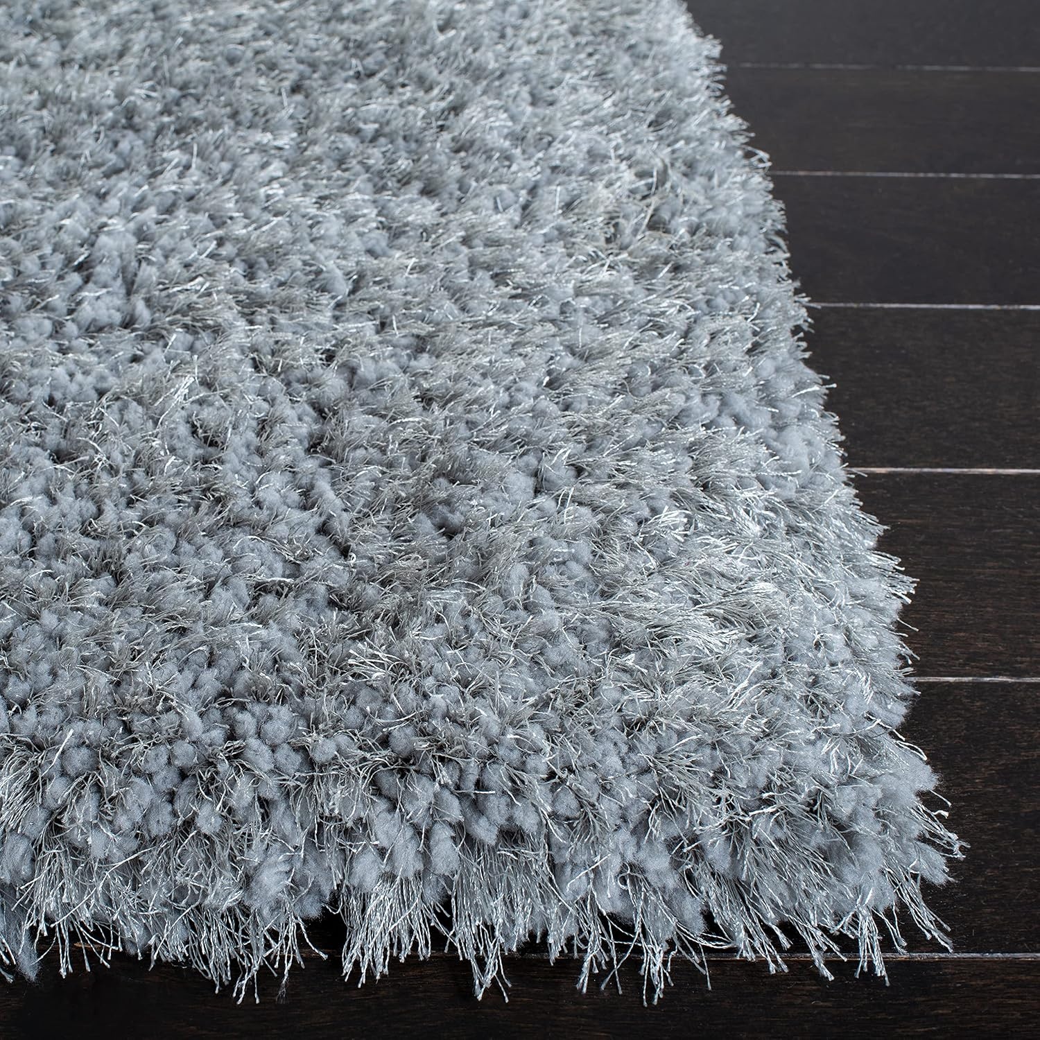 image:imageSAFAVIEH Area Rug 8x10 New Orleans Shag Collection Large Beige Handmade Ultra Plush Thick Pile Ideal for Living Room Bedroom Dining Space SG532BGrey
