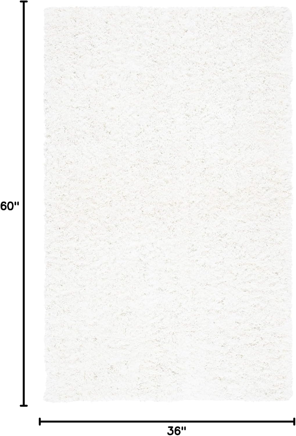 image:imageSAFAVIEH Area Rug 8x10 New Orleans Shag Collection Large Beige Handmade Ultra Plush Thick Pile Ideal for Living Room Bedroom Dining Space SG532BIvory