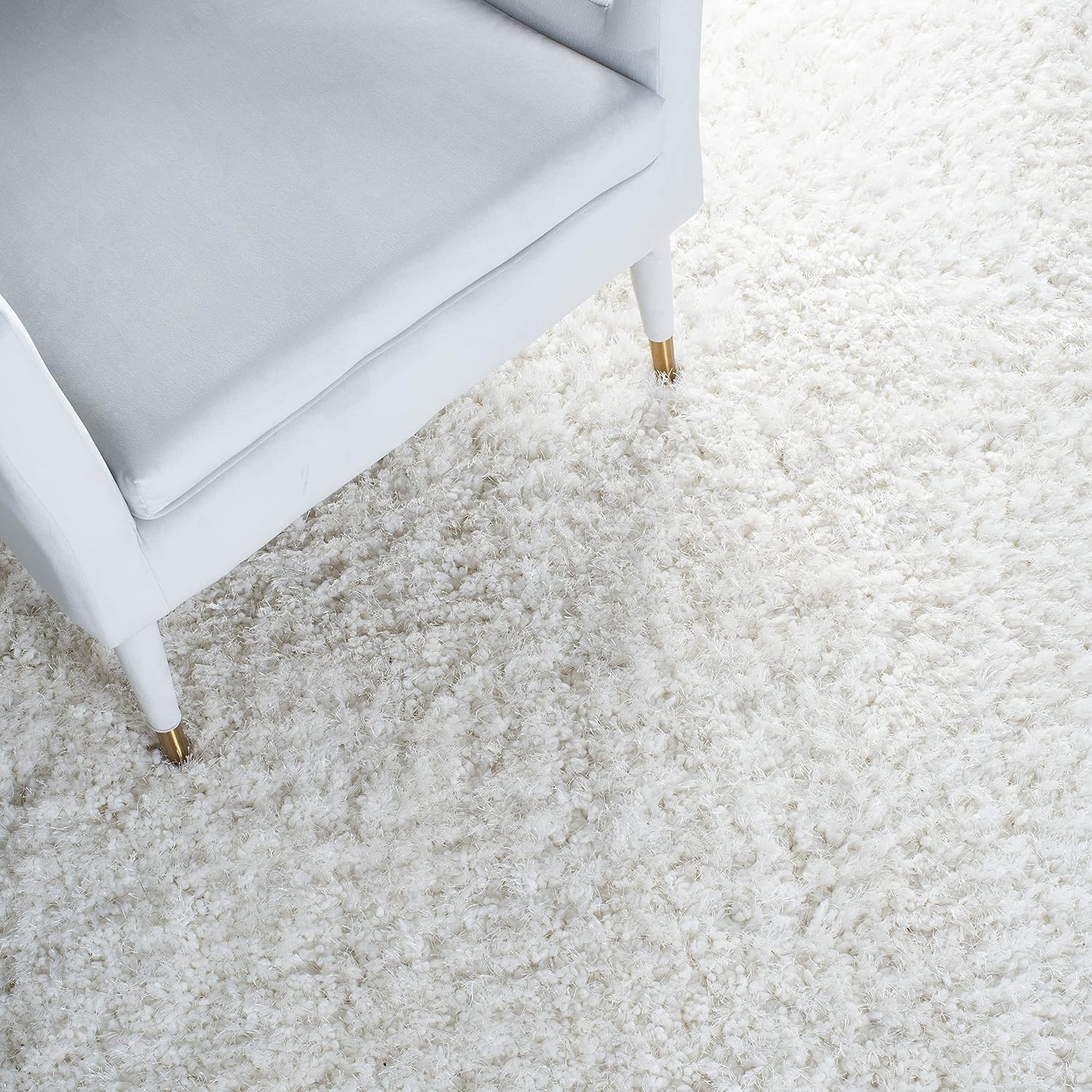 image:imageSAFAVIEH Area Rug 8x10 New Orleans Shag Collection Large Beige Handmade Ultra Plush Thick Pile Ideal for Living Room Bedroom Dining Space SG532BIvory