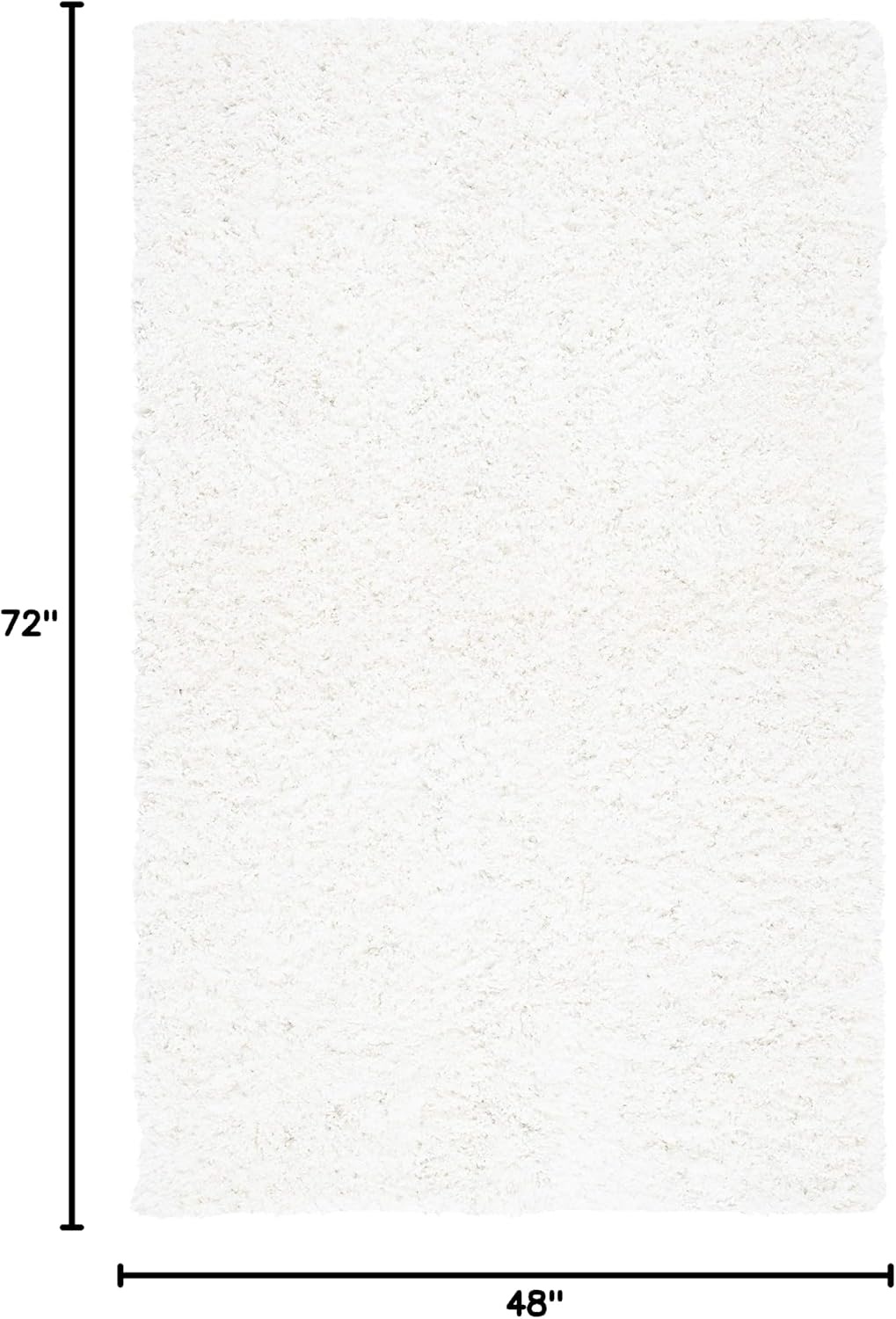 image:imageSAFAVIEH Area Rug 8x10 New Orleans Shag Collection Large Beige Handmade Ultra Plush Thick Pile Ideal for Living Room Bedroom Dining Space SG532BIvory