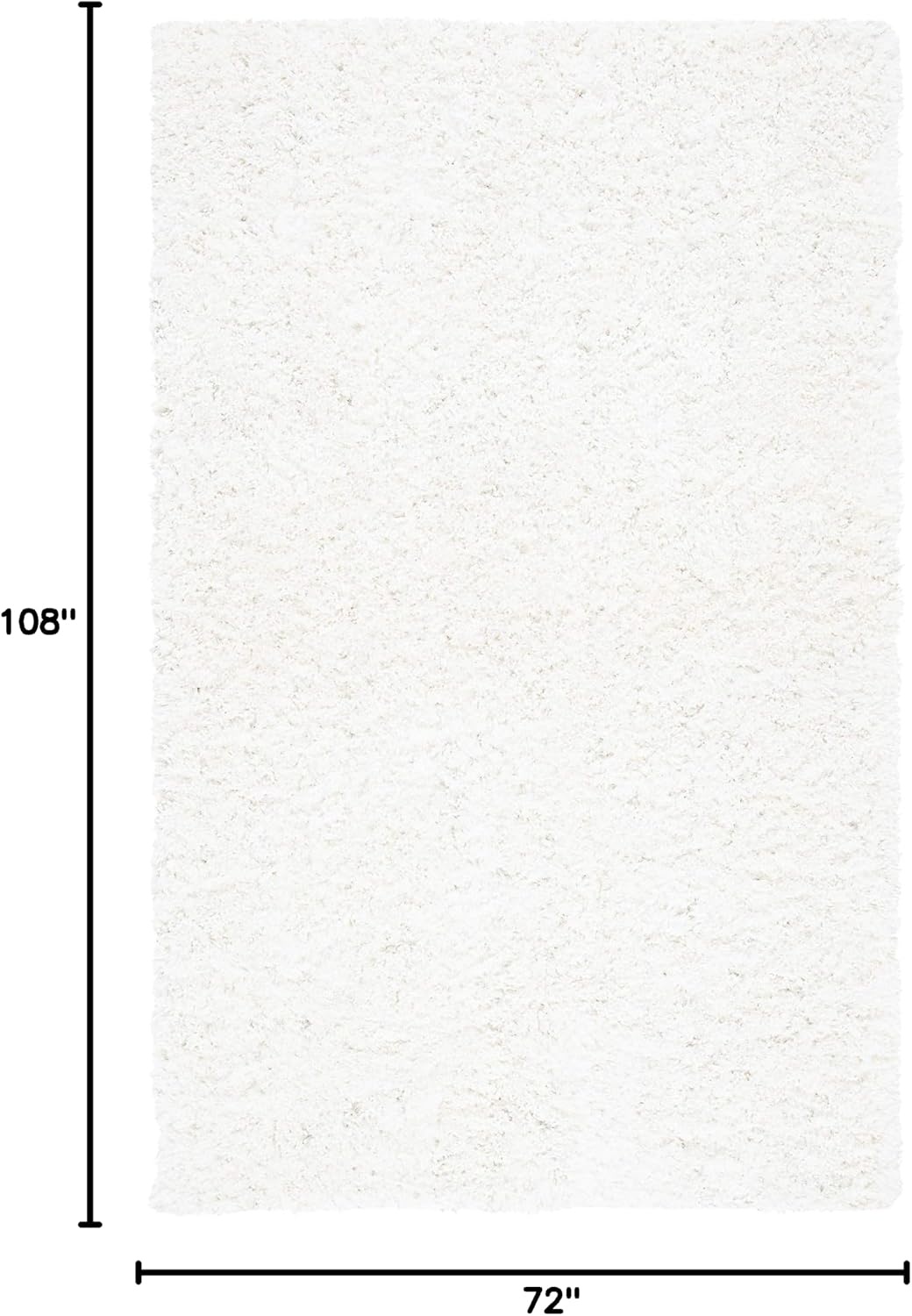 image:imageSAFAVIEH Area Rug 8x10 New Orleans Shag Collection Large Beige Handmade Ultra Plush Thick Pile Ideal for Living Room Bedroom Dining Space SG532BIvory