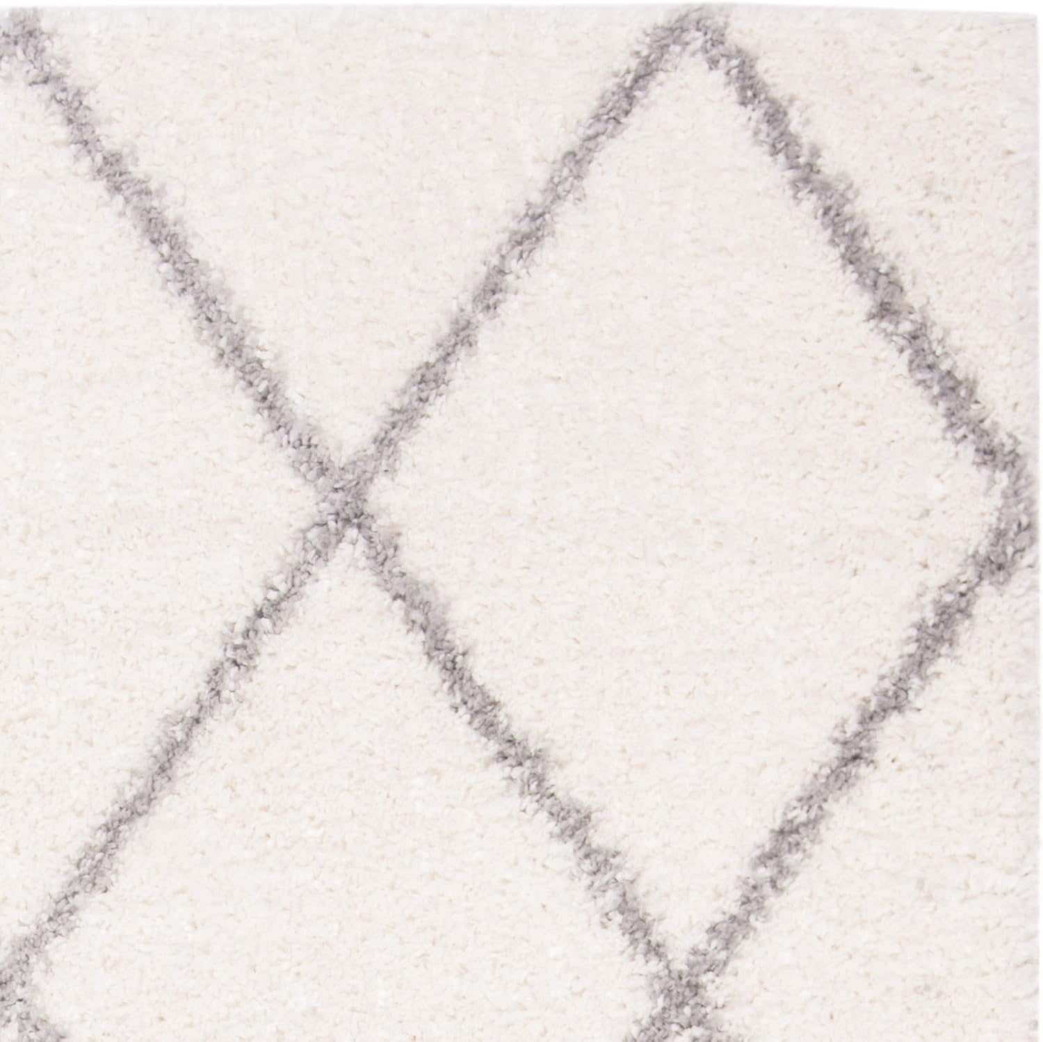 image:imageSAFAVIEH Area Rug 8x10 Parma Shag Collection Large Cream amp Grey Trellis Pattern NonShedding amp Easy Cleaning Ultra Plush Thick Pile Ideal for Living Room Bedroom Dining Space PMA515ACreamGrey