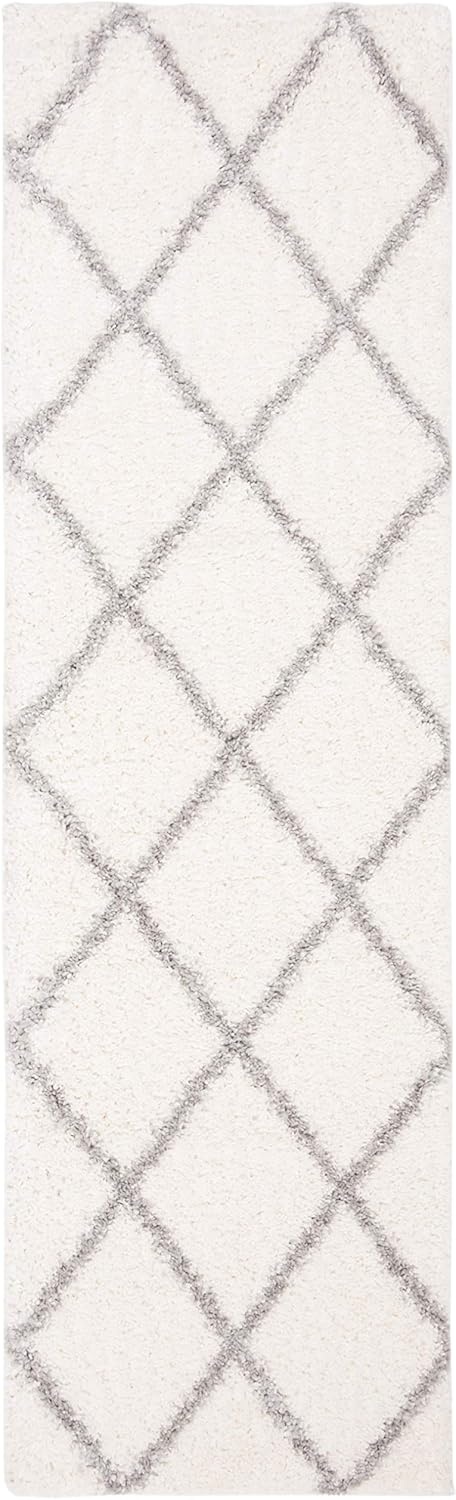 image:imageSAFAVIEH Area Rug 8x10 Parma Shag Collection Large Cream amp Grey Trellis Pattern NonShedding amp Easy Cleaning Ultra Plush Thick Pile Ideal for Living Room Bedroom Dining Space PMA515ACreamGrey