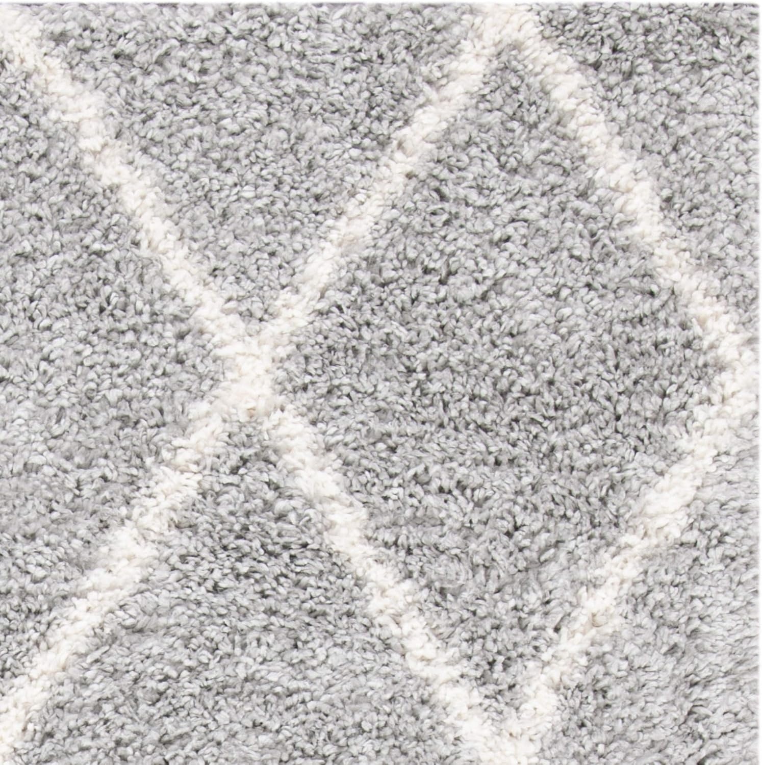 image:imageSAFAVIEH Area Rug 8x10 Parma Shag Collection Large Cream amp Grey Trellis Pattern NonShedding amp Easy Cleaning Ultra Plush Thick Pile Ideal for Living Room Bedroom Dining Space PMA515AGreyCream
