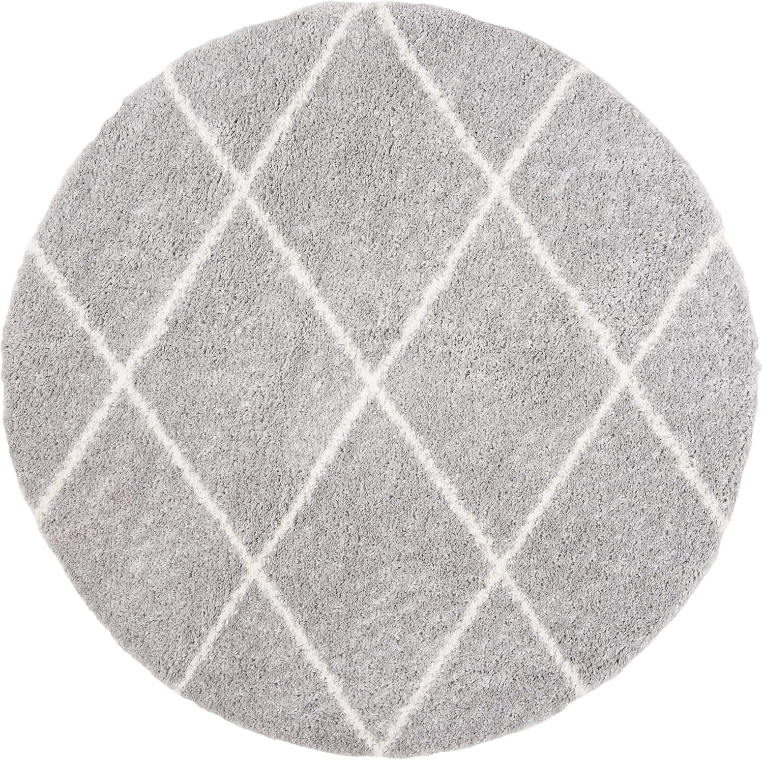 image:imageSAFAVIEH Area Rug 8x10 Parma Shag Collection Large Cream amp Grey Trellis Pattern NonShedding amp Easy Cleaning Ultra Plush Thick Pile Ideal for Living Room Bedroom Dining Space PMA515AGreyCream
