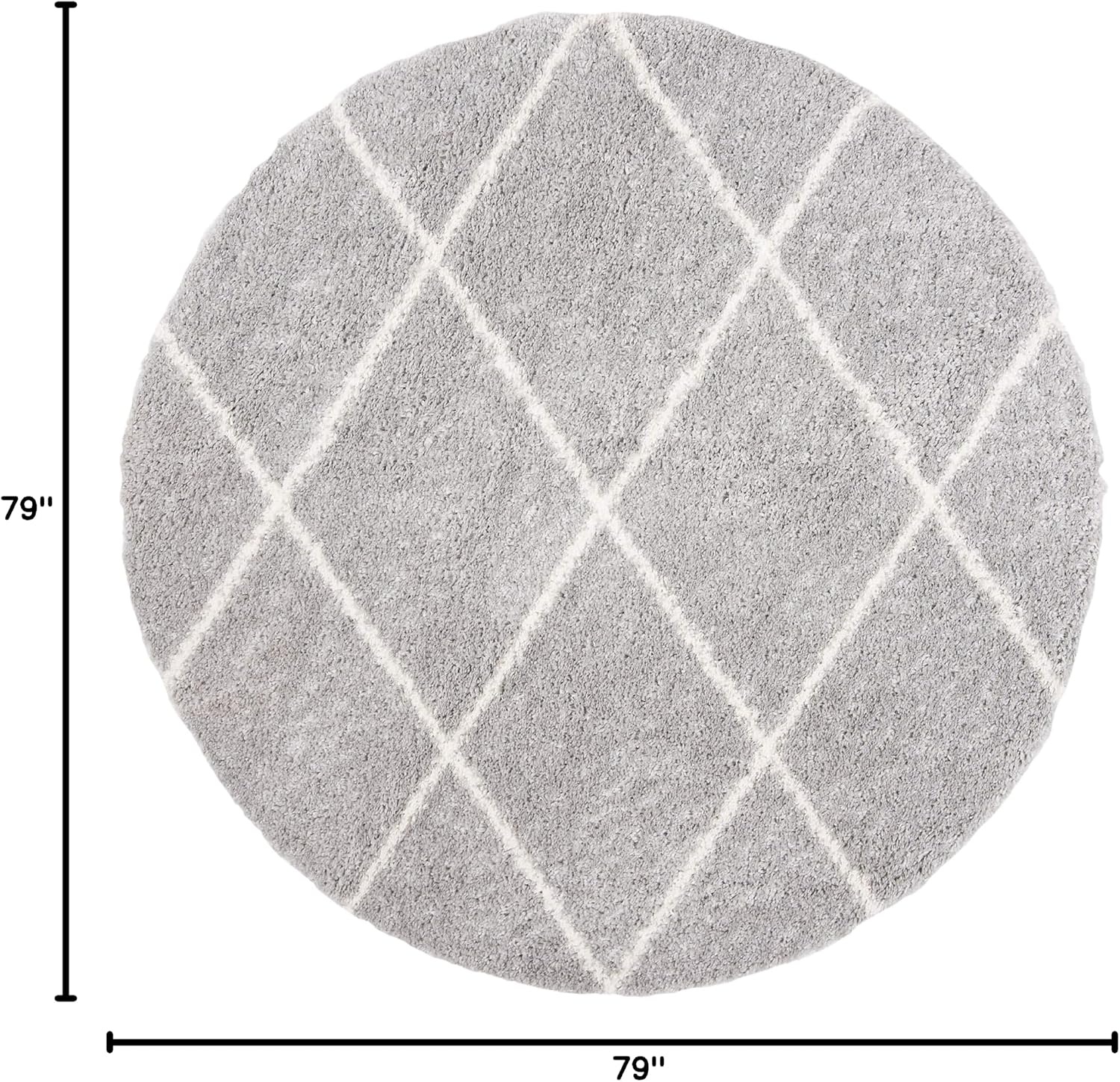 image:imageSAFAVIEH Area Rug 8x10 Parma Shag Collection Large Cream amp Grey Trellis Pattern NonShedding amp Easy Cleaning Ultra Plush Thick Pile Ideal for Living Room Bedroom Dining Space PMA515AGreyCream