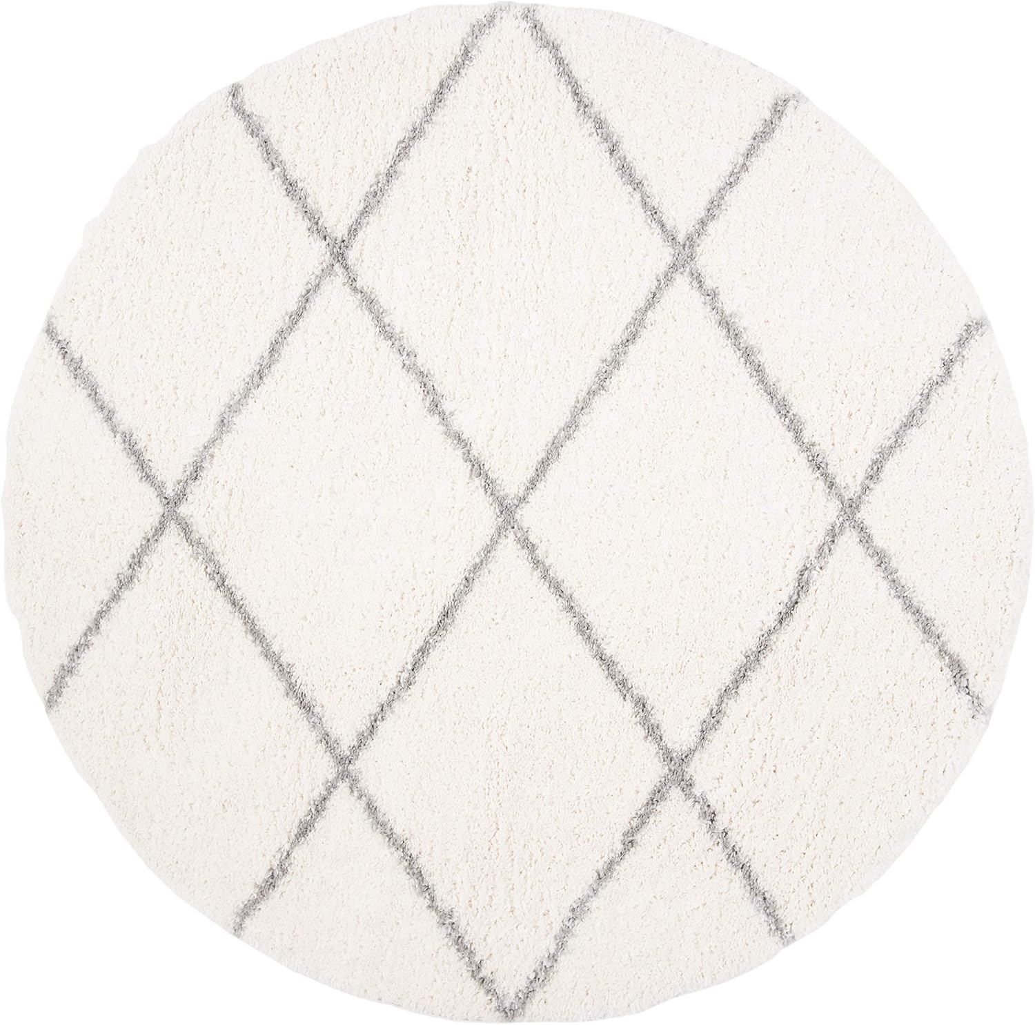 image:imageSAFAVIEH Area Rug 8x10 Parma Shag Collection Large Cream amp Grey Trellis Pattern NonShedding amp Easy Cleaning Ultra Plush Thick Pile Ideal for Living Room Bedroom Dining Space PMA515ACreamGrey