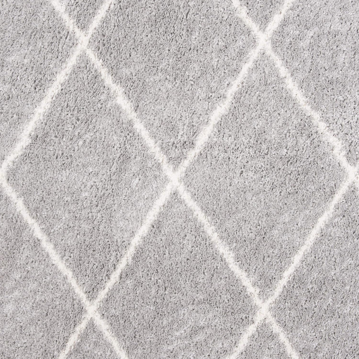 image:imageSAFAVIEH Area Rug 8x10 Parma Shag Collection Large Cream amp Grey Trellis Pattern NonShedding amp Easy Cleaning Ultra Plush Thick Pile Ideal for Living Room Bedroom Dining Space PMA515AGreyCream