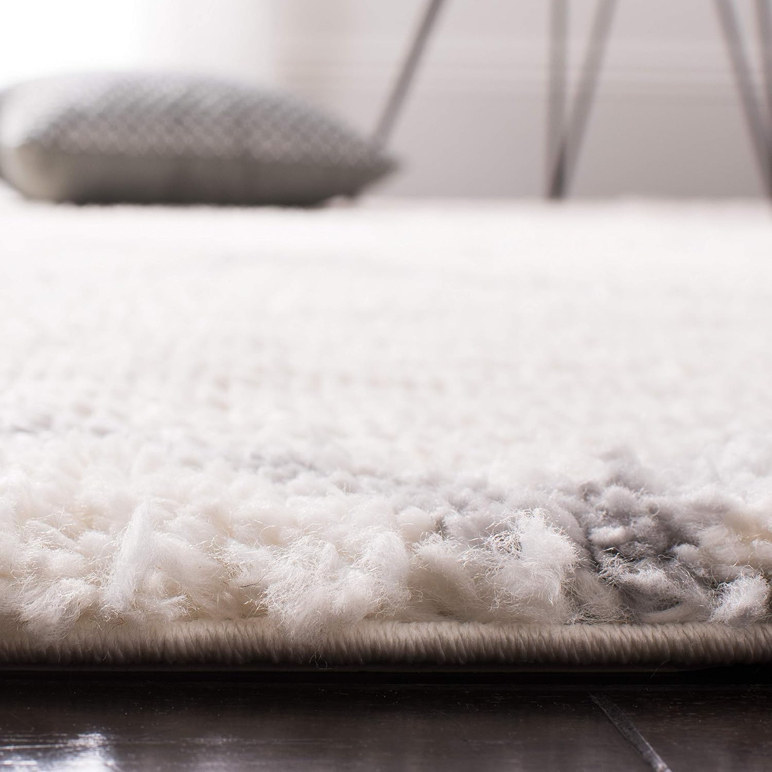 image:imageSAFAVIEH Area Rug 8x10 Parma Shag Collection Large Cream amp Grey Trellis Pattern NonShedding amp Easy Cleaning Ultra Plush Thick Pile Ideal for Living Room Bedroom Dining Space PMA515ACreamGrey