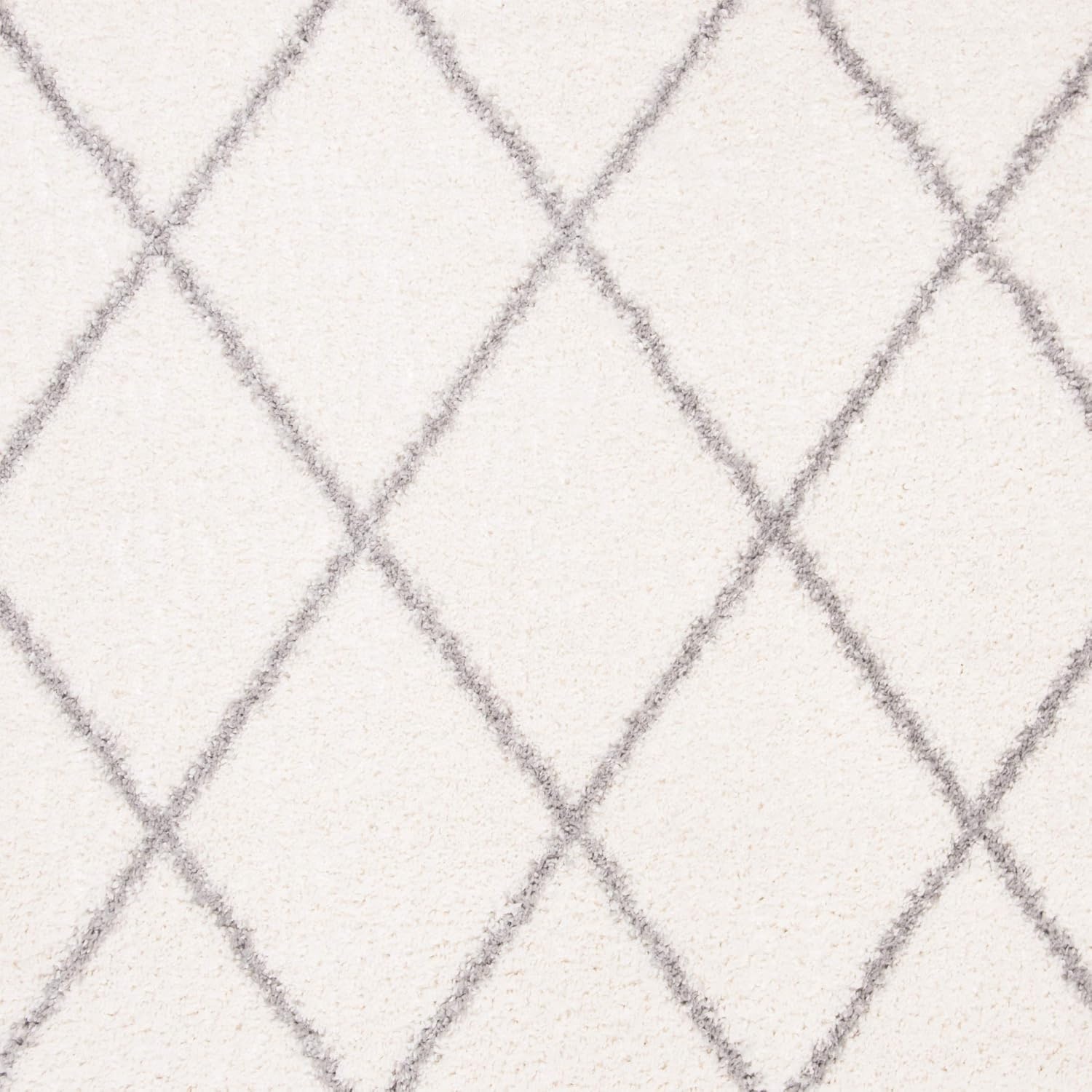 image:imageSAFAVIEH Area Rug 8x10 Parma Shag Collection Large Cream amp Grey Trellis Pattern NonShedding amp Easy Cleaning Ultra Plush Thick Pile Ideal for Living Room Bedroom Dining Space PMA515ACreamGrey