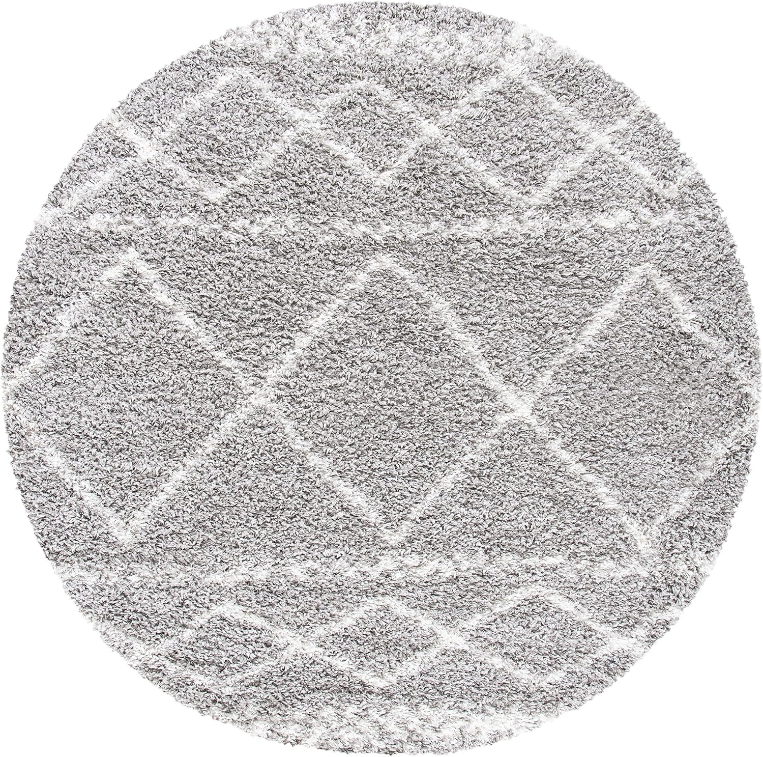image:imageSAFAVIEH Area Rug 8x10 Pro Luxe Shag Collection Large Ivory amp Light Grey Tassel Design NonShedding amp Easy Cleaning Plush Thick Pile Ideal for Living Room Bedroom Dining Space PLX436AGreyIvory