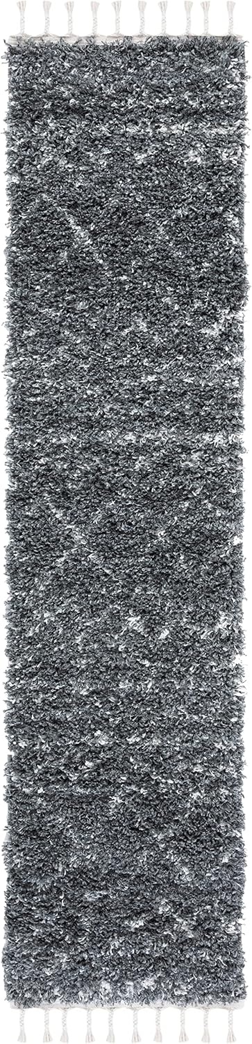 image:imageSAFAVIEH Area Rug 8x10 Pro Luxe Shag Collection Large Ivory amp Light Grey Tassel Design NonShedding amp Easy Cleaning Plush Thick Pile Ideal for Living Room Bedroom Dining Space PLX436ADark GreyIvory
