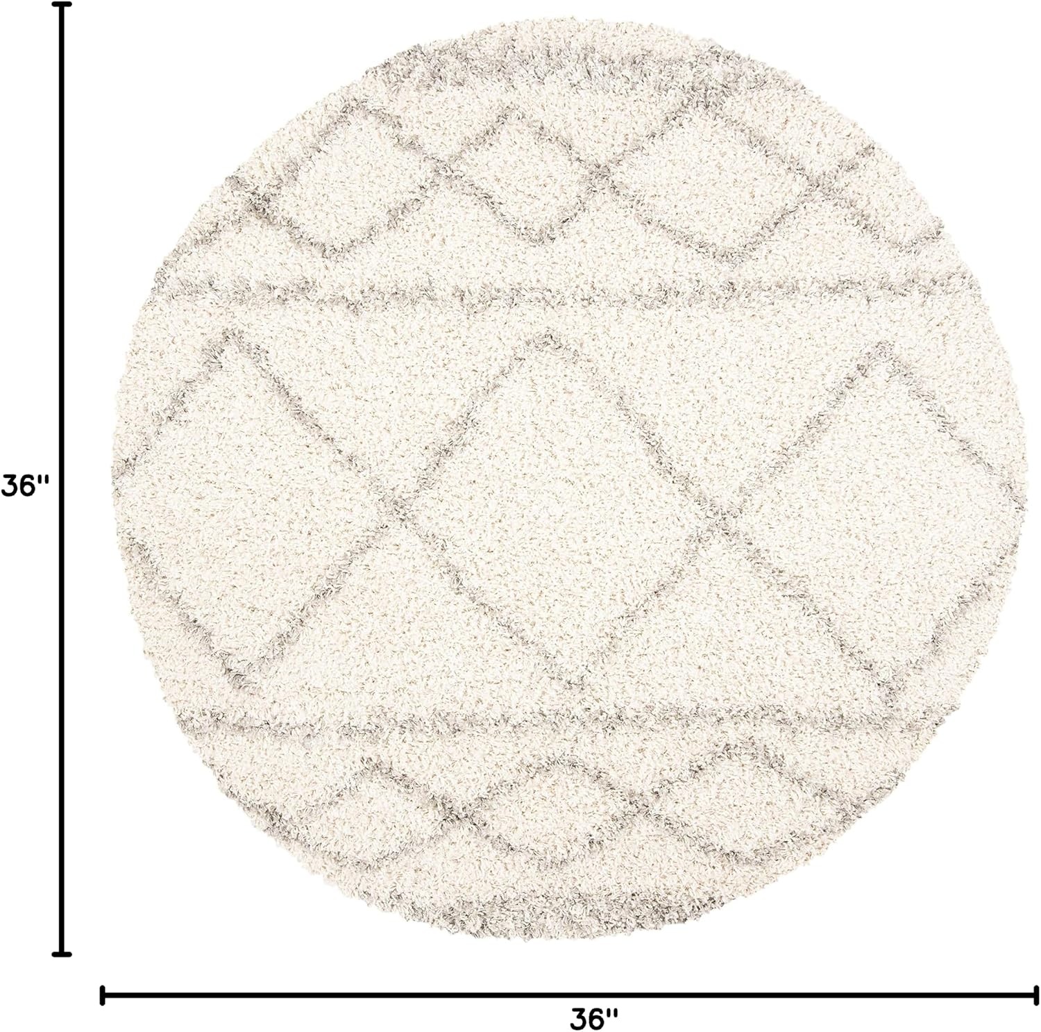 image:imageSAFAVIEH Area Rug 8x10 Pro Luxe Shag Collection Large Ivory amp Light Grey Tassel Design NonShedding amp Easy Cleaning Plush Thick Pile Ideal for Living Room Bedroom Dining Space PLX436AIvoryLight Grey