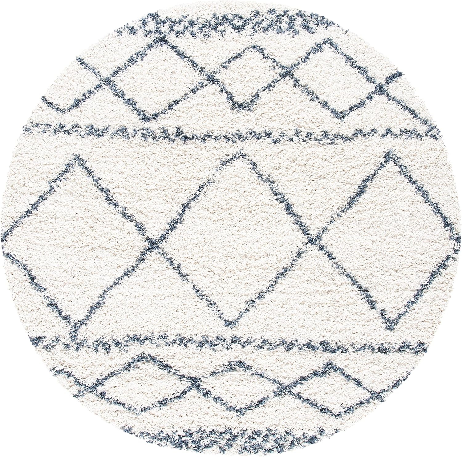 image:imageSAFAVIEH Area Rug 8x10 Pro Luxe Shag Collection Large Ivory amp Light Grey Tassel Design NonShedding amp Easy Cleaning Plush Thick Pile Ideal for Living Room Bedroom Dining Space PLX436AIvoryBlue