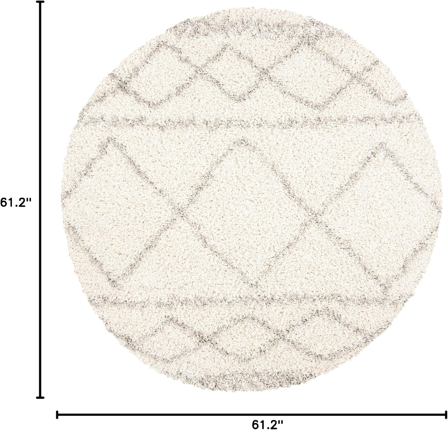 image:imageSAFAVIEH Area Rug 8x10 Pro Luxe Shag Collection Large Ivory amp Light Grey Tassel Design NonShedding amp Easy Cleaning Plush Thick Pile Ideal for Living Room Bedroom Dining Space PLX436AIvoryLight Grey