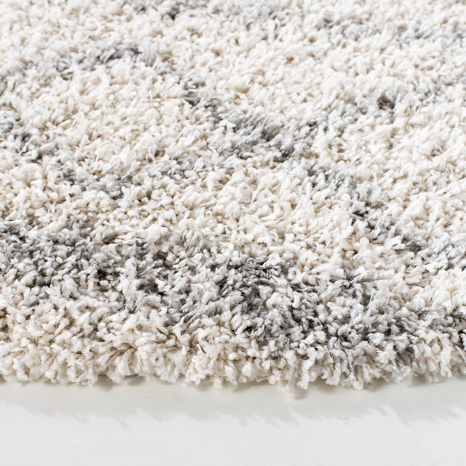 image:imageSAFAVIEH Area Rug 8x10 Pro Luxe Shag Collection Large Ivory amp Light Grey Tassel Design NonShedding amp Easy Cleaning Plush Thick Pile Ideal for Living Room Bedroom Dining Space PLX436AIvoryLight Grey