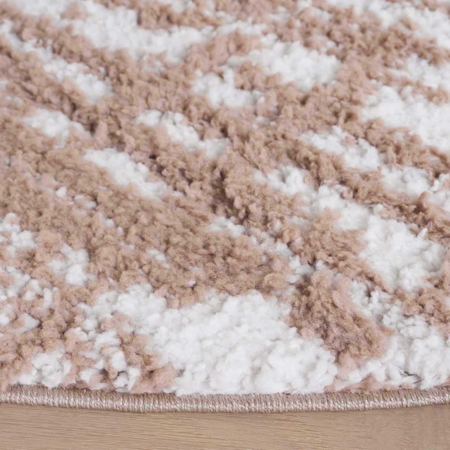 image:imageSAFAVIEH Area Rug 8x10 Rumi Shag Collection Large Beige amp Ivory NonShedding amp Easy Cleaning Ultra Plush Thick Pile Ideal for Living Room Bedroom Dining Space RMS132BBeigeIvory