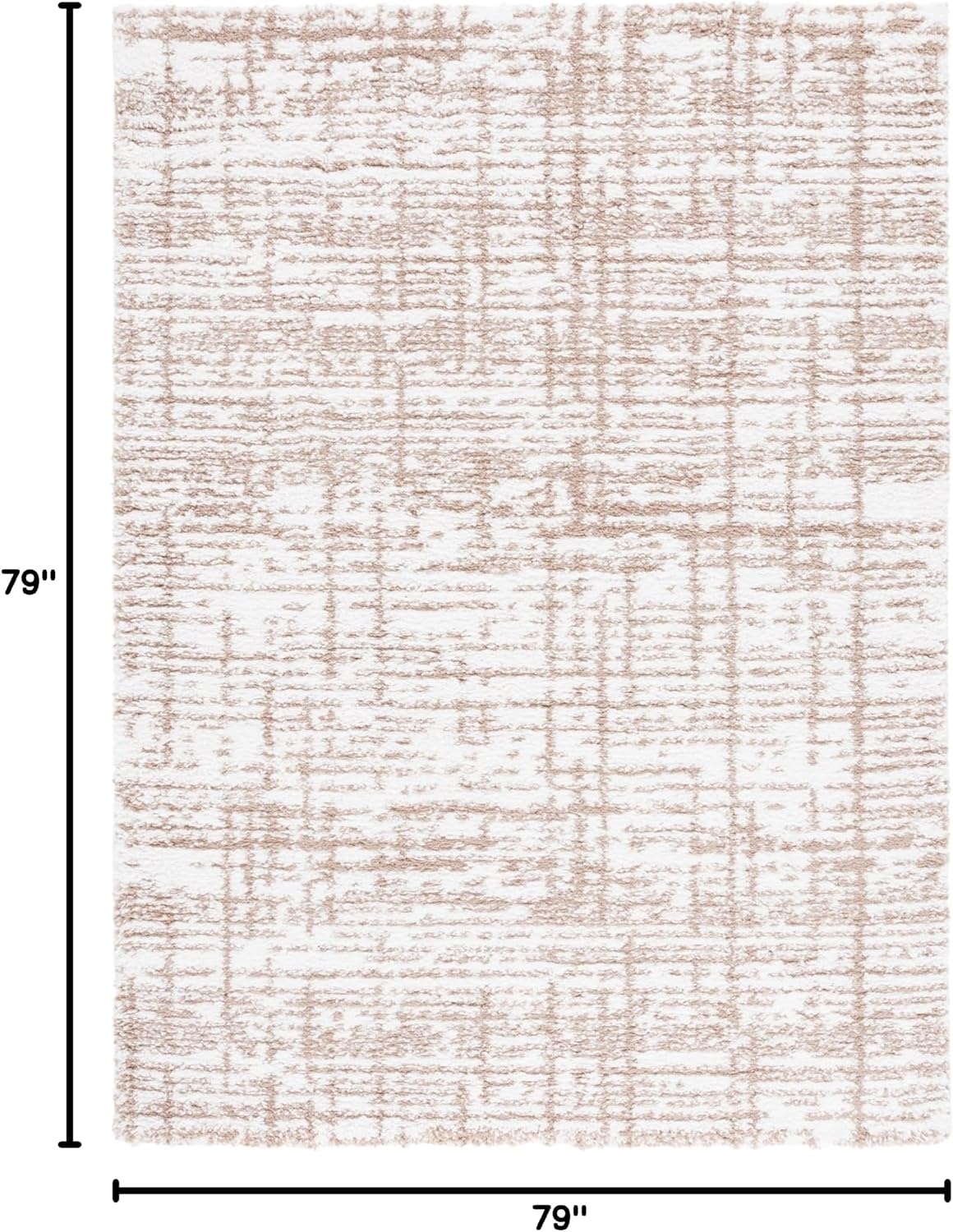 image:imageSAFAVIEH Area Rug 8x10 Rumi Shag Collection Large Beige amp Ivory NonShedding amp Easy Cleaning Ultra Plush Thick Pile Ideal for Living Room Bedroom Dining Space RMS132BBeigeIvory