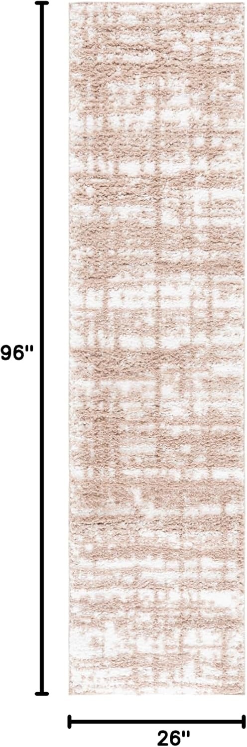 image:imageSAFAVIEH Area Rug 8x10 Rumi Shag Collection Large Beige amp Ivory NonShedding amp Easy Cleaning Ultra Plush Thick Pile Ideal for Living Room Bedroom Dining Space RMS132BBeigeIvory