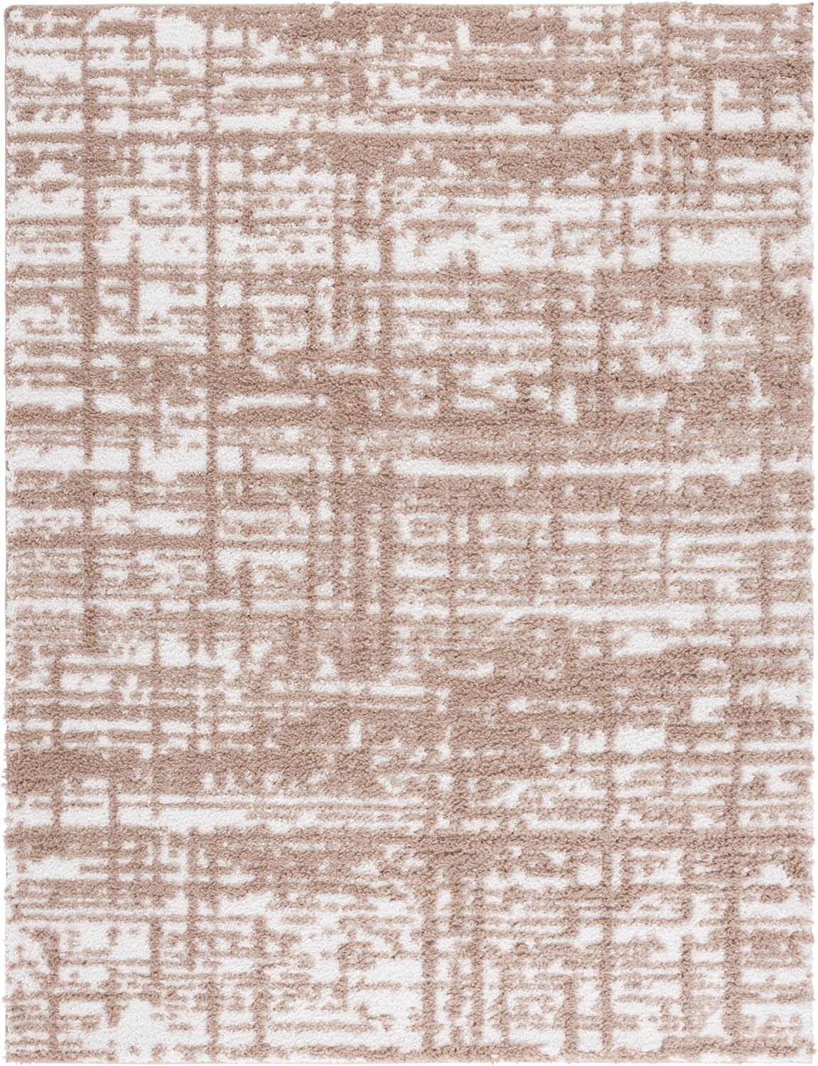 image:imageSAFAVIEH Area Rug 8x10 Rumi Shag Collection Large Beige amp Ivory NonShedding amp Easy Cleaning Ultra Plush Thick Pile Ideal for Living Room Bedroom Dining Space RMS132BBeigeIvory
