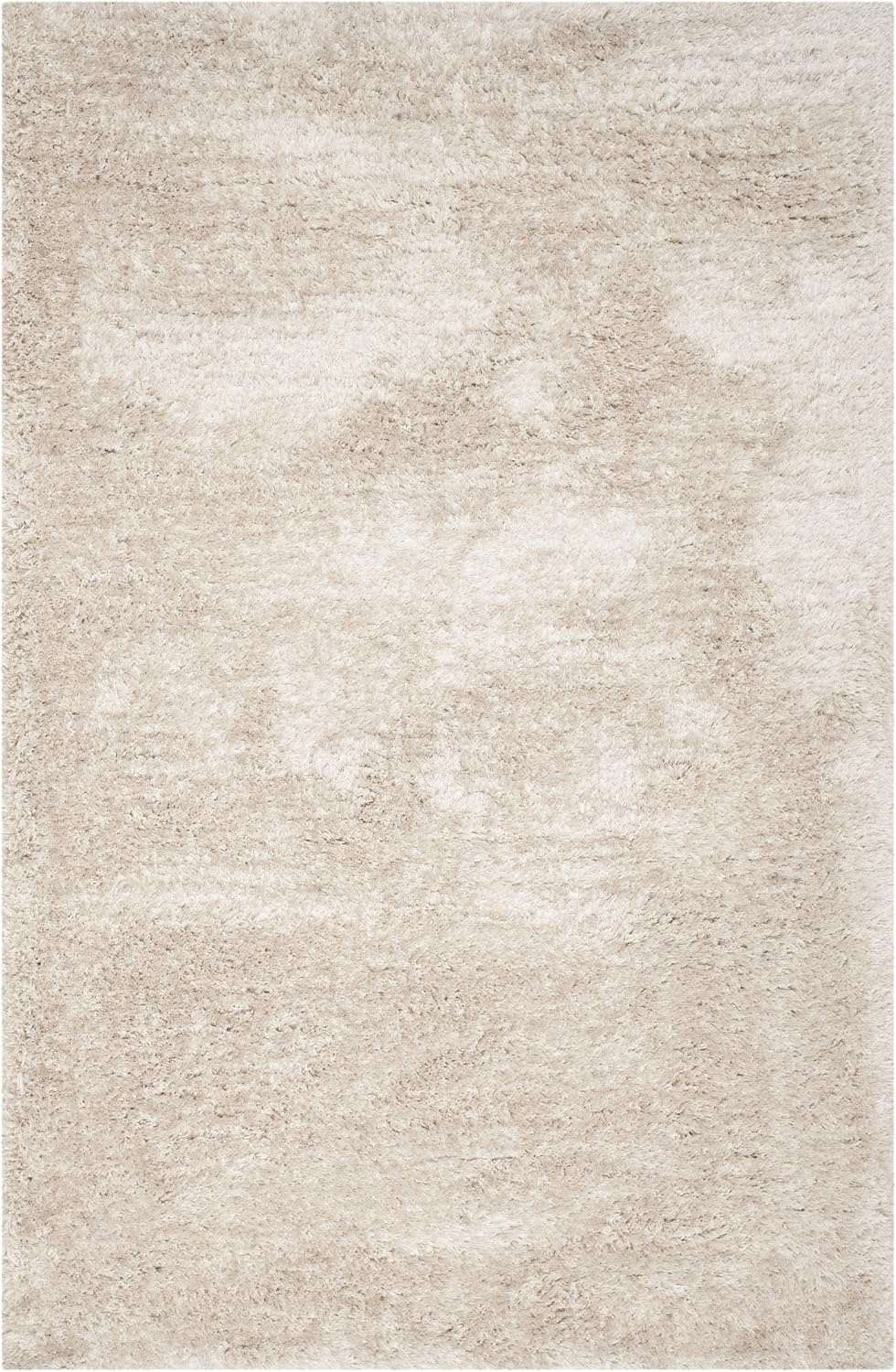 image:imageSAFAVIEH Area Rug 8x10 South Beach Shag Collection Large Snow White Handmade Ultra Plush Thick Pile Ideal for Living Room Bedroom Dining Space SBS562AChampagne