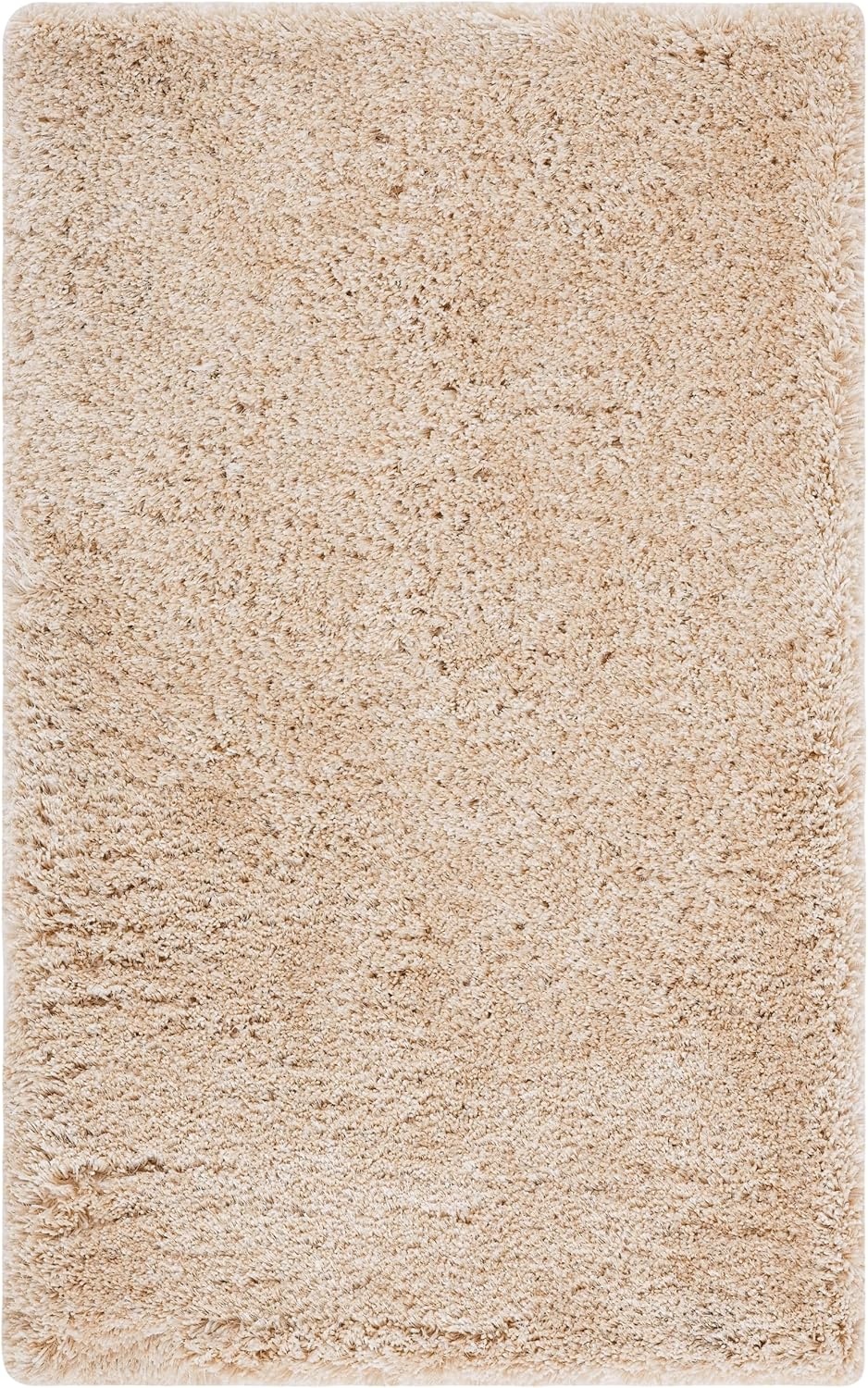 image:imageSAFAVIEH Area Rug 8x10 South Beach Shag Collection Large Snow White Handmade Ultra Plush Thick Pile Ideal for Living Room Bedroom Dining Space SBS562AChampagne