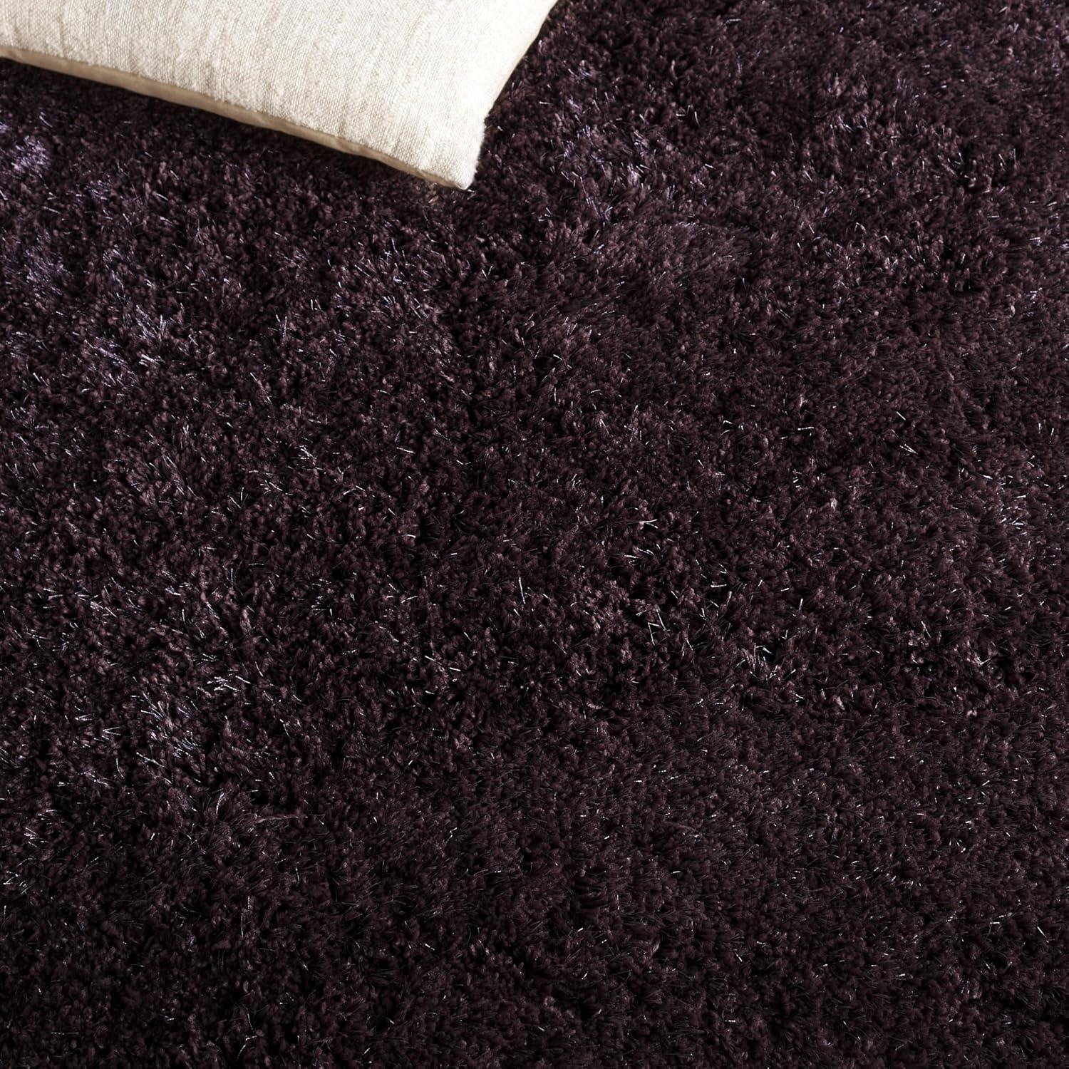 image:imageSAFAVIEH Area Rug 8x10 South Beach Shag Collection Large Snow White Handmade Ultra Plush Thick Pile Ideal for Living Room Bedroom Dining Space SBS562ALavender