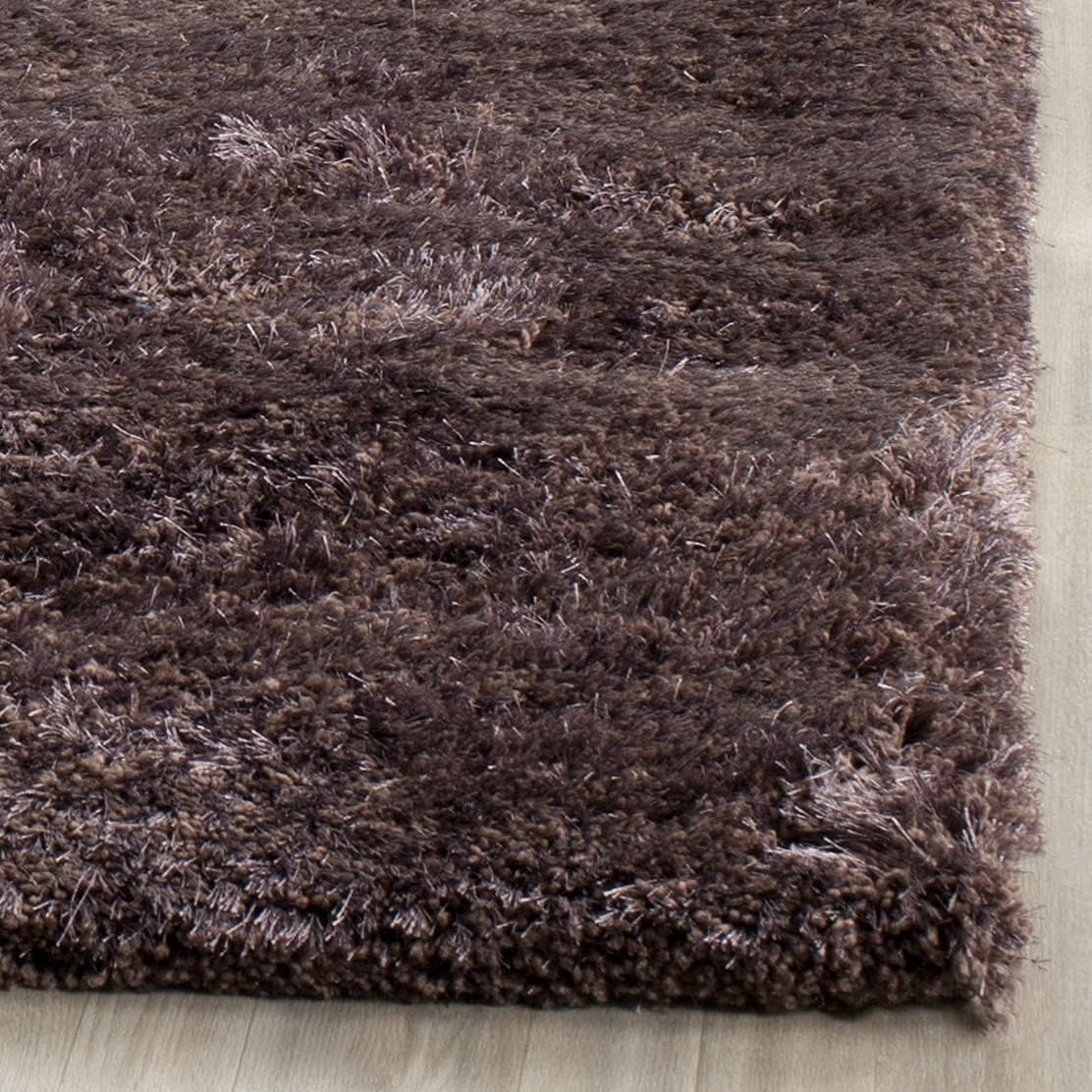 image:imageSAFAVIEH Area Rug 8x10 South Beach Shag Collection Large Snow White Handmade Ultra Plush Thick Pile Ideal for Living Room Bedroom Dining Space SBS562ALavender