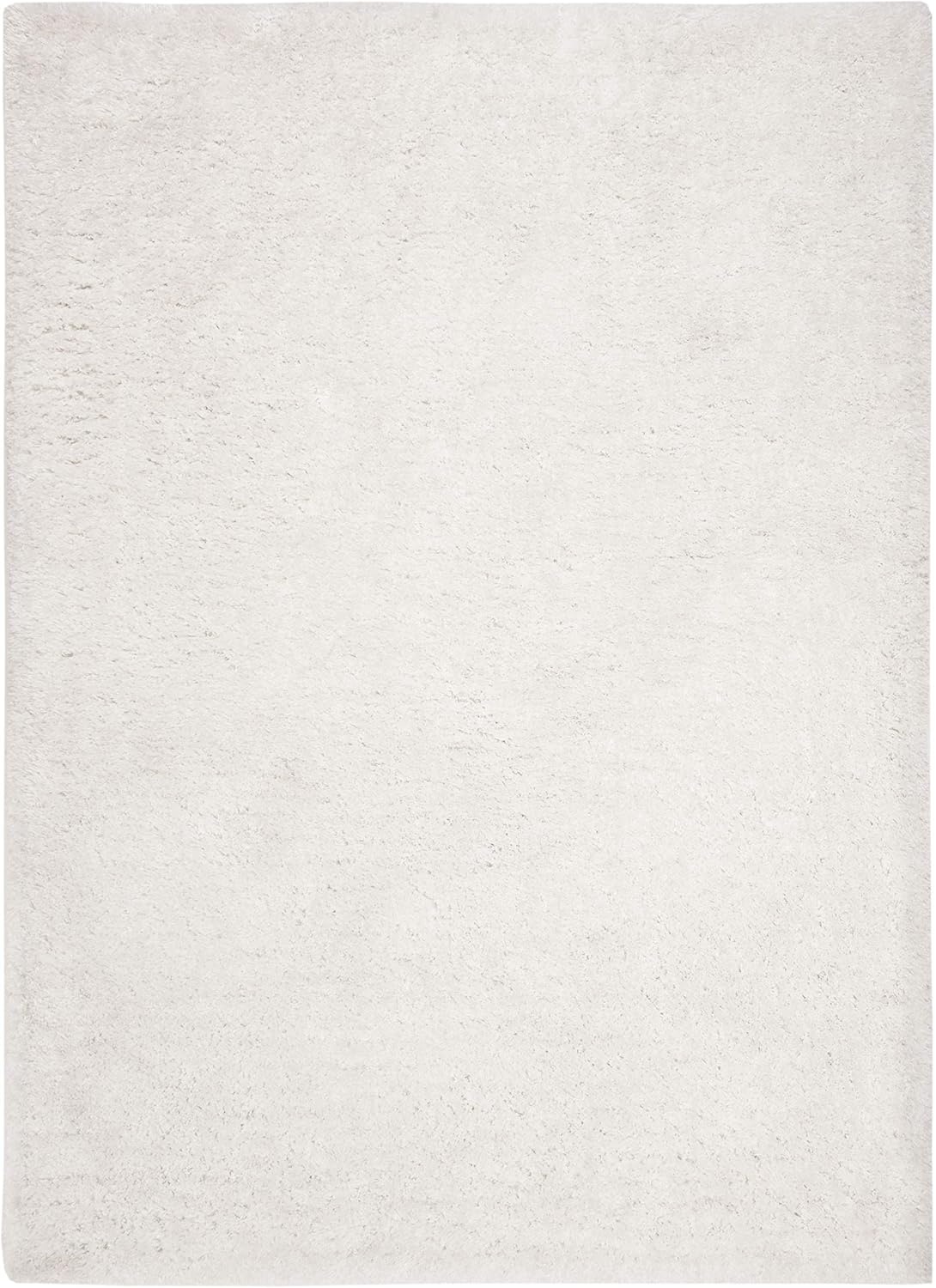 image:imageSAFAVIEH Area Rug 8x10 South Beach Shag Collection Large Snow White Handmade Ultra Plush Thick Pile Ideal for Living Room Bedroom Dining Space SBS562ASnow White