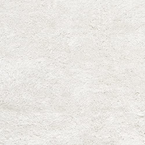 image:imageSAFAVIEH Area Rug 8x10 South Beach Shag Collection Large Snow White Handmade Ultra Plush Thick Pile Ideal for Living Room Bedroom Dining Space SBS562ASnow White