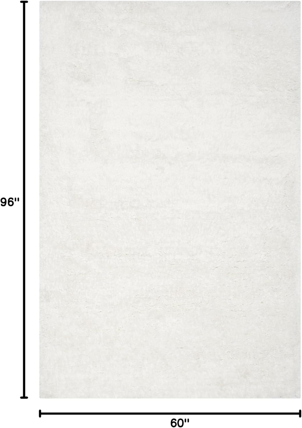image:imageSAFAVIEH Area Rug 8x10 South Beach Shag Collection Large Snow White Handmade Ultra Plush Thick Pile Ideal for Living Room Bedroom Dining Space SBS562ASnow White