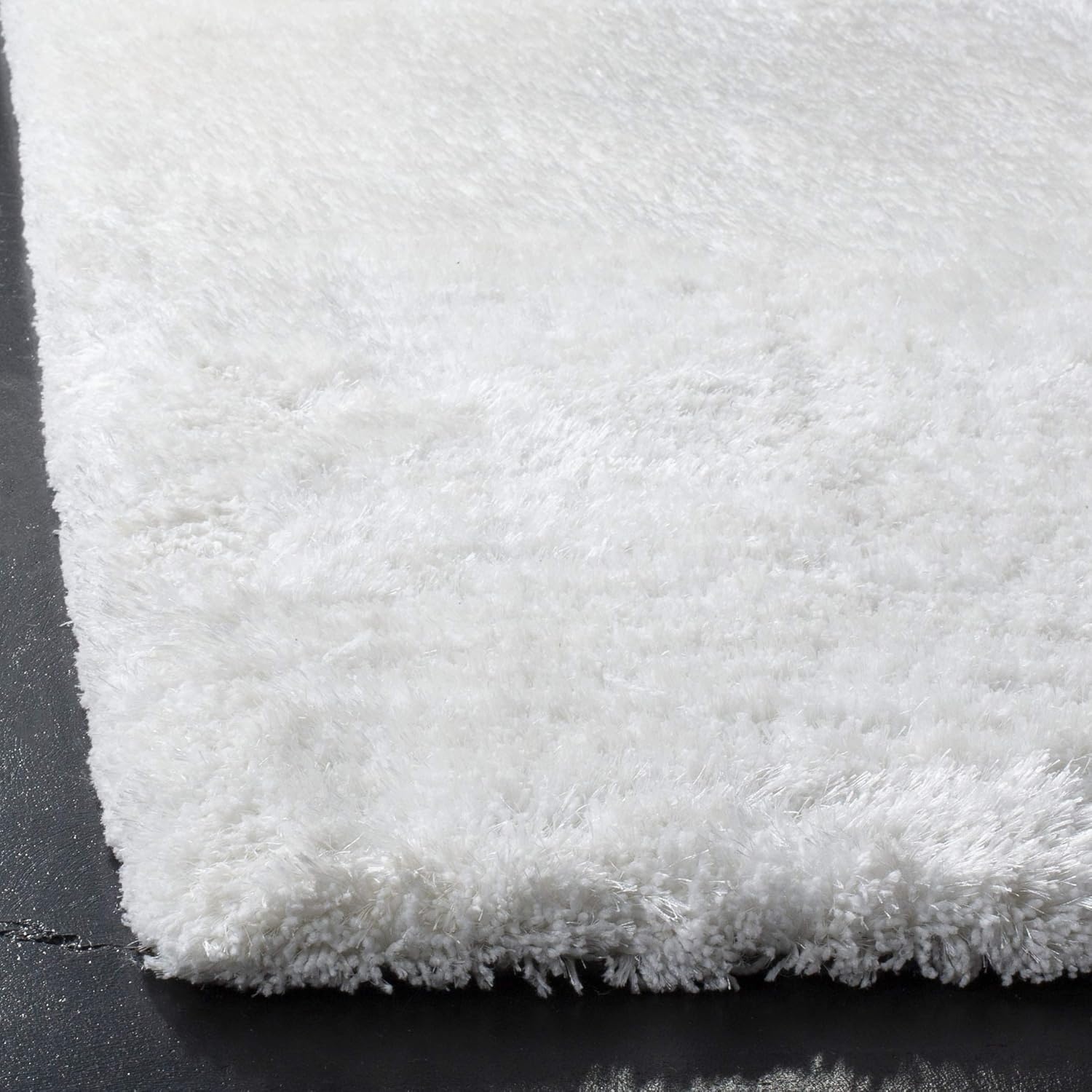 image:imageSAFAVIEH Area Rug 8x10 South Beach Shag Collection Large Snow White Handmade Ultra Plush Thick Pile Ideal for Living Room Bedroom Dining Space SBS562ASnow White
