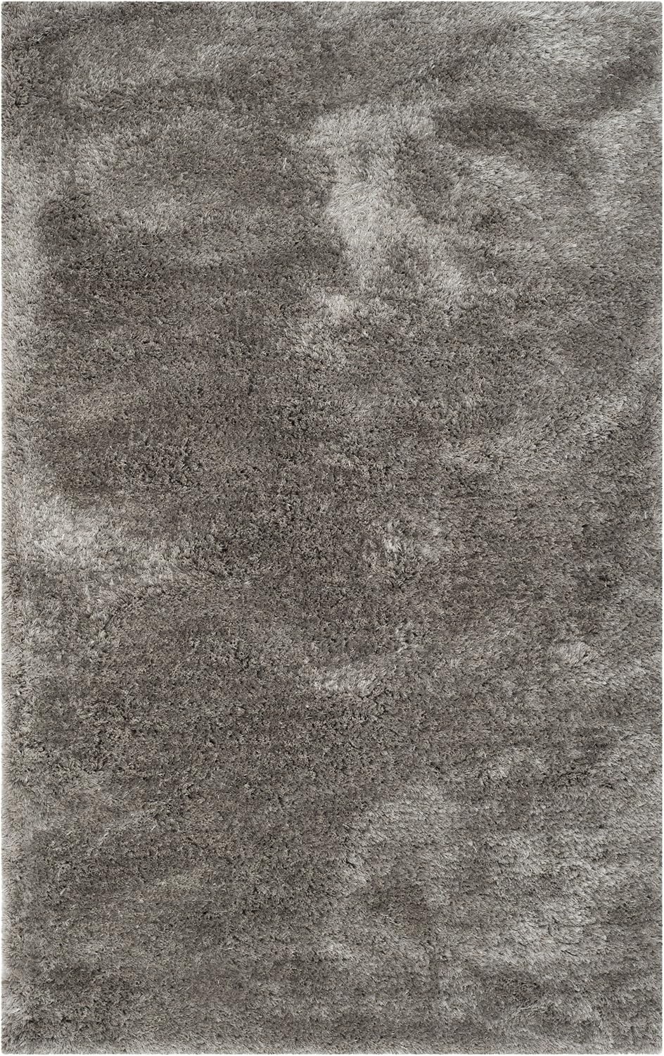 image:imageSAFAVIEH Area Rug 8x10 South Beach Shag Collection Large Snow White Handmade Ultra Plush Thick Pile Ideal for Living Room Bedroom Dining Space SBS562ASilver