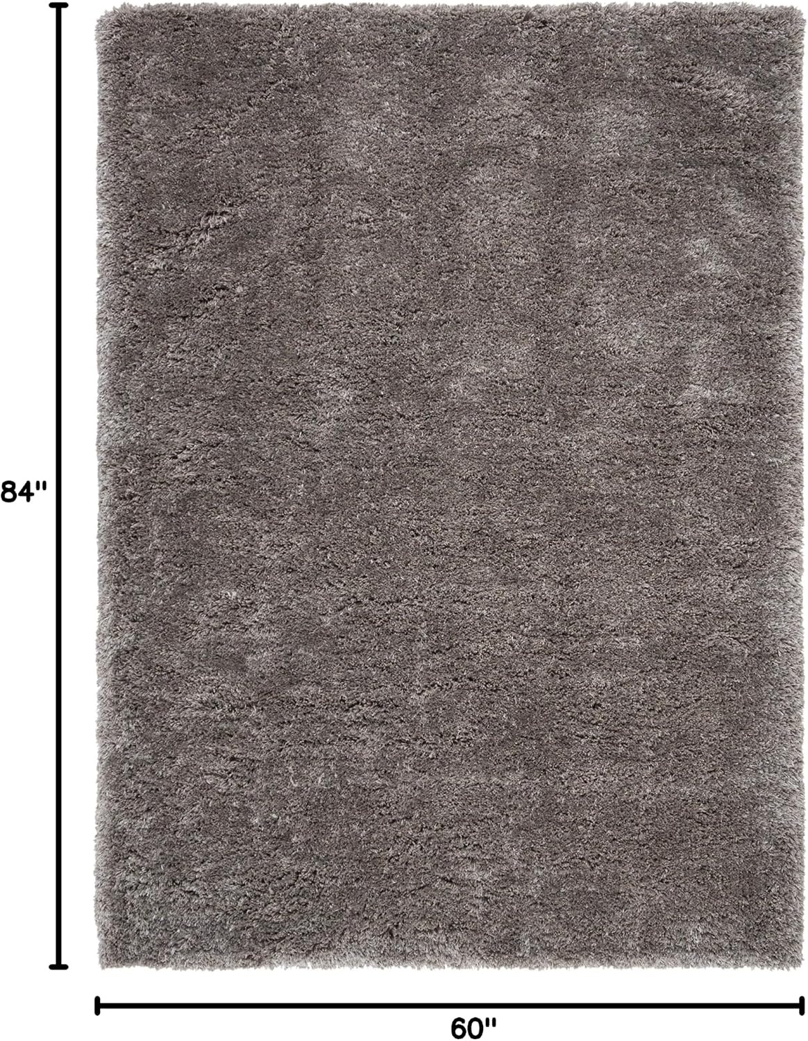 image:imageSAFAVIEH Area Rug 8x10 South Beach Shag Collection Large Snow White Handmade Ultra Plush Thick Pile Ideal for Living Room Bedroom Dining Space SBS562ASilver