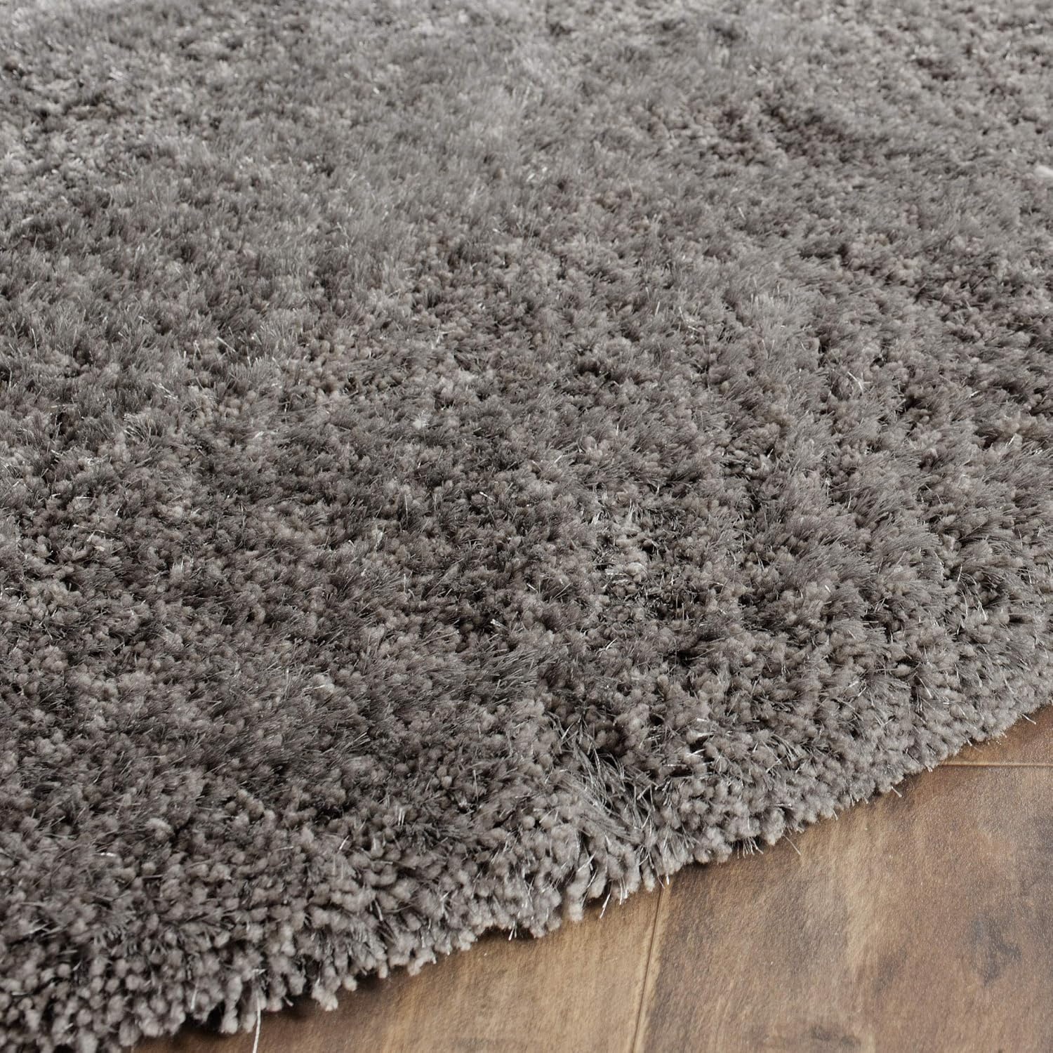 image:imageSAFAVIEH Area Rug 8x10 South Beach Shag Collection Large Snow White Handmade Ultra Plush Thick Pile Ideal for Living Room Bedroom Dining Space SBS562ASilver