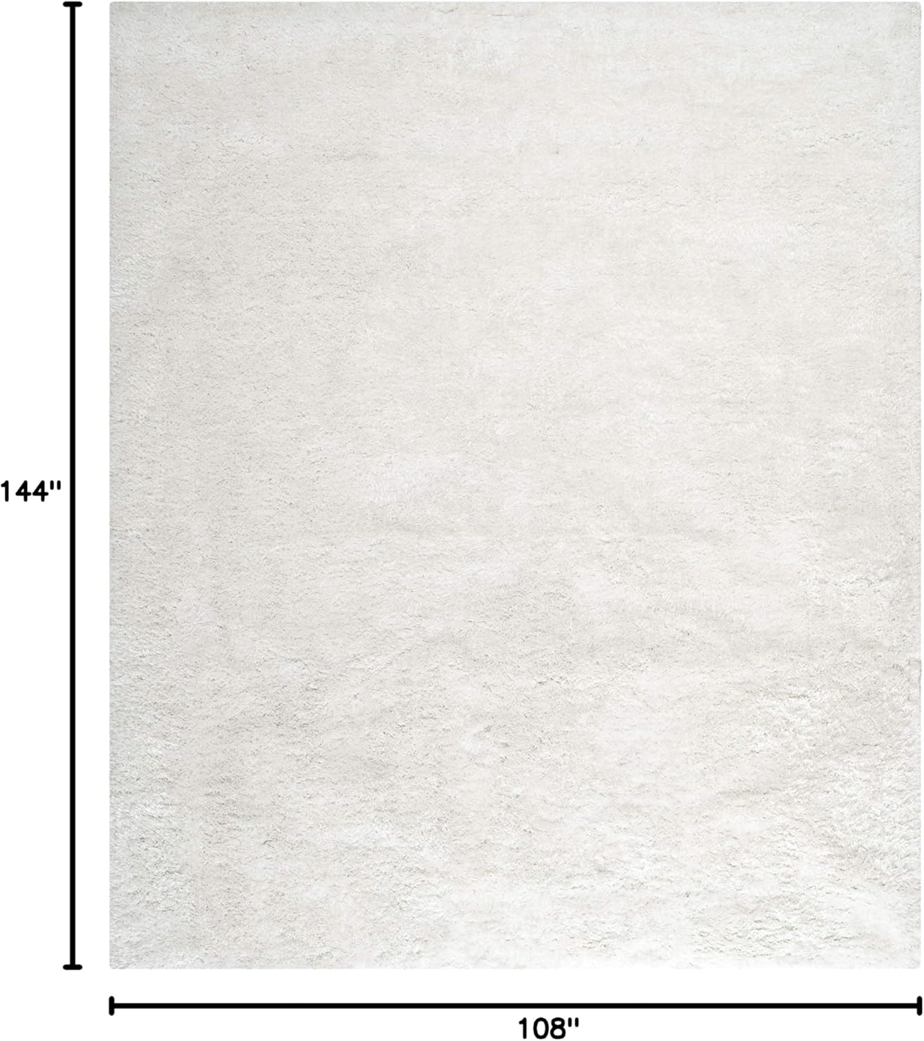 image:imageSAFAVIEH Area Rug 8x10 South Beach Shag Collection Large Snow White Handmade Ultra Plush Thick Pile Ideal for Living Room Bedroom Dining Space SBS562ASnow White