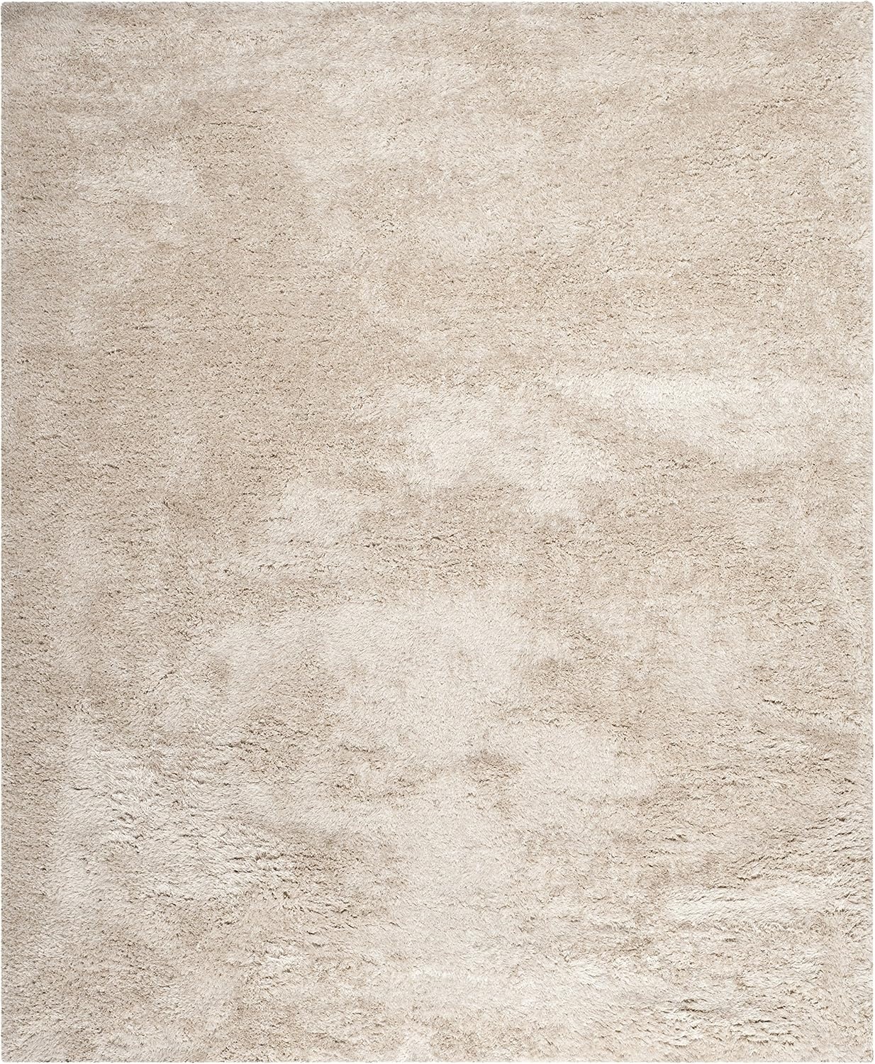 image:imageSAFAVIEH Area Rug 8x10 South Beach Shag Collection Large Snow White Handmade Ultra Plush Thick Pile Ideal for Living Room Bedroom Dining Space SBS562AChampagne