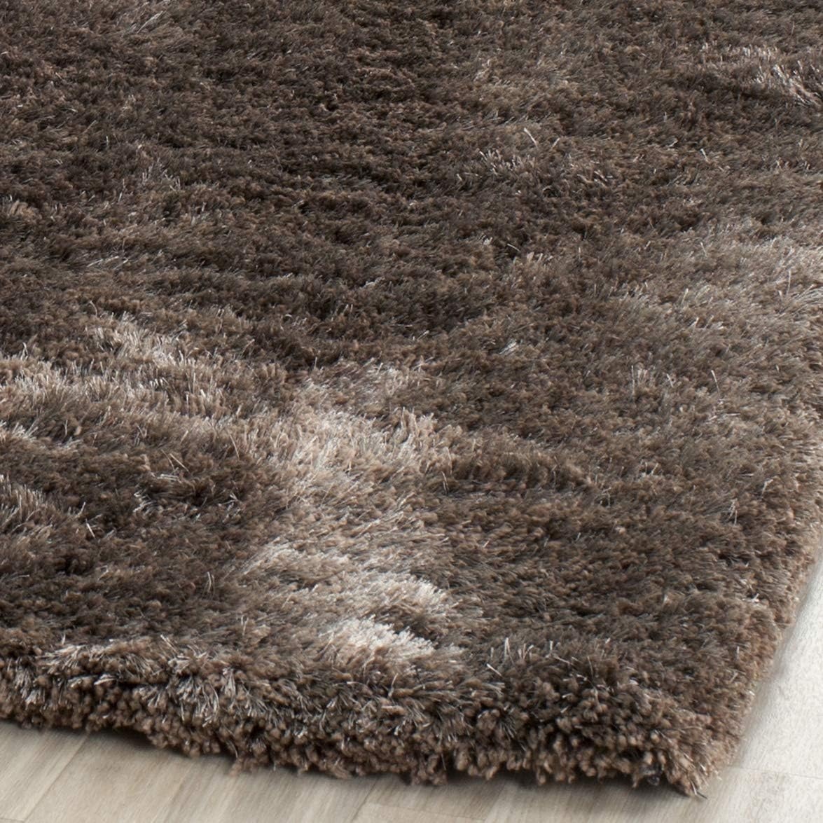 image:imageSAFAVIEH Area Rug 8x10 South Beach Shag Collection Large Snow White Handmade Ultra Plush Thick Pile Ideal for Living Room Bedroom Dining Space SBS562ALatte