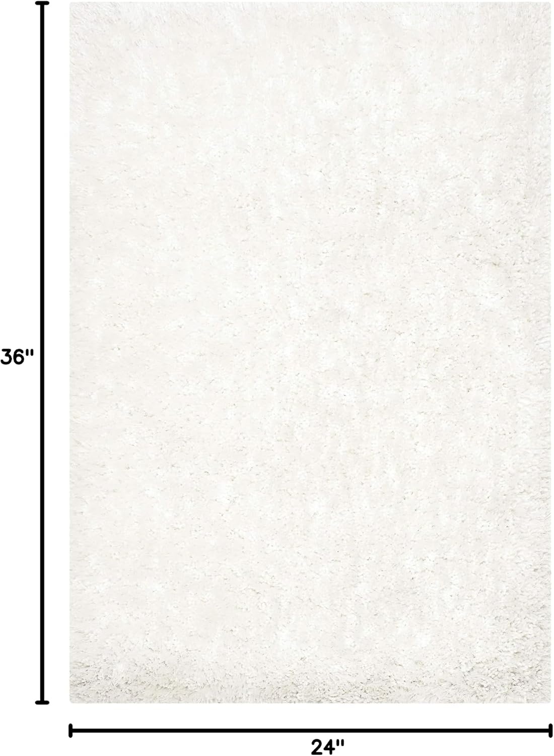 image:imageSAFAVIEH Area Rug 8x10 South Beach Shag Collection Large Snow White Handmade Ultra Plush Thick Pile Ideal for Living Room Bedroom Dining Space SBS562ASnow White
