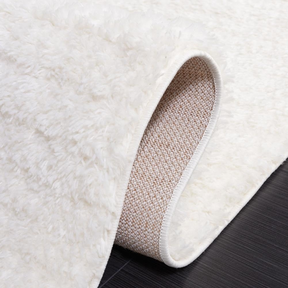 image:imageSAFAVIEH Area Rug 8x10 Tahoe Shag Collection Large Beige Modern Design NonShedding amp Easy Cleaning Plush Thick Pile Ideal for Living Room Bedroom Dining Space THO651BIvory