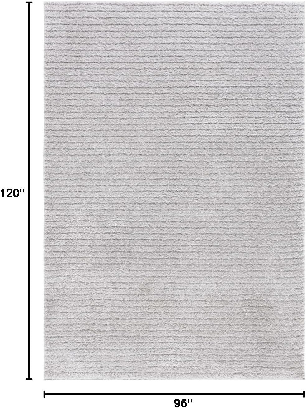 image:imageSAFAVIEH Area Rug 8x10 Tahoe Shag Collection Large Beige Modern Design NonShedding amp Easy Cleaning Plush Thick Pile Ideal for Living Room Bedroom Dining Space THO651BLight Grey