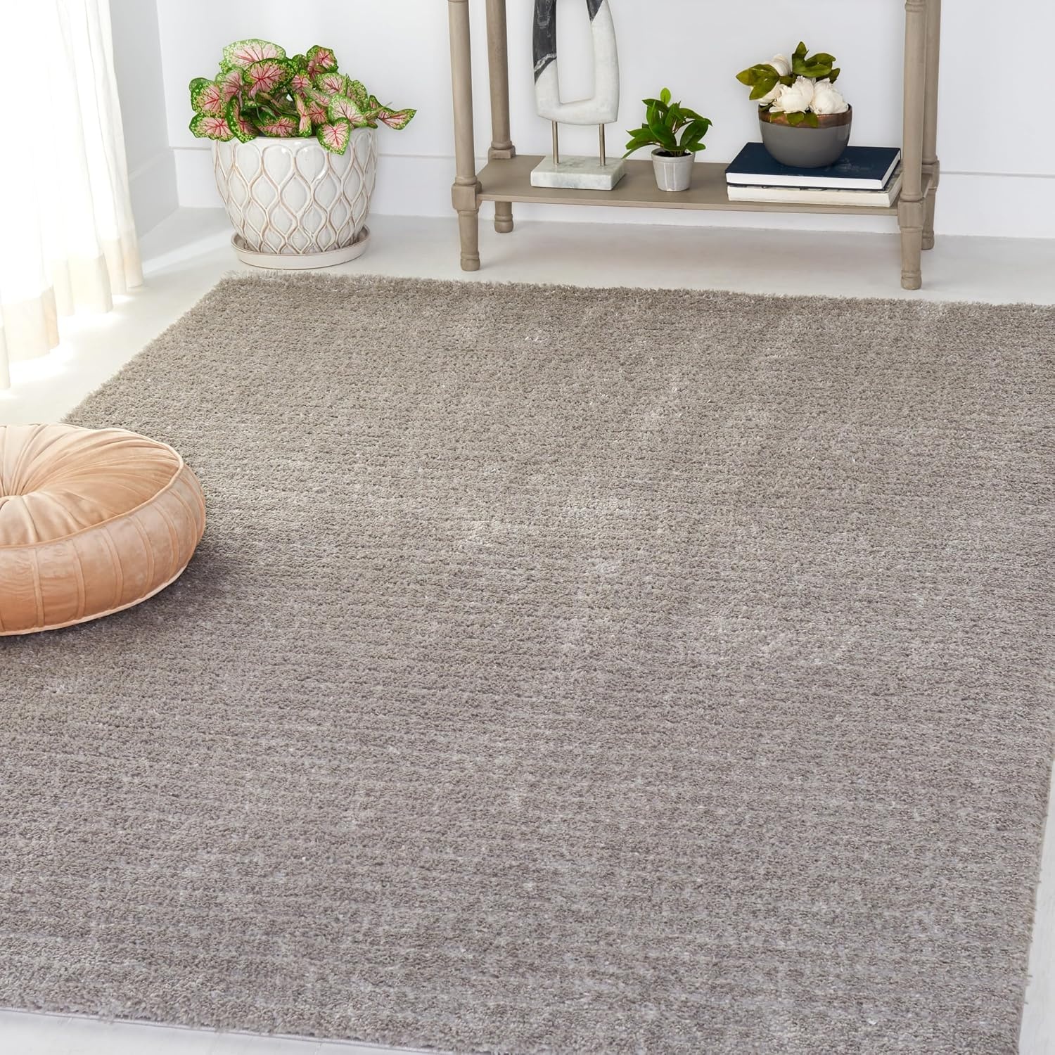 image:imageSAFAVIEH Area Rug 8x10 Tahoe Shag Collection Large Beige Modern Design NonShedding amp Easy Cleaning Plush Thick Pile Ideal for Living Room Bedroom Dining Space THO651BGrey