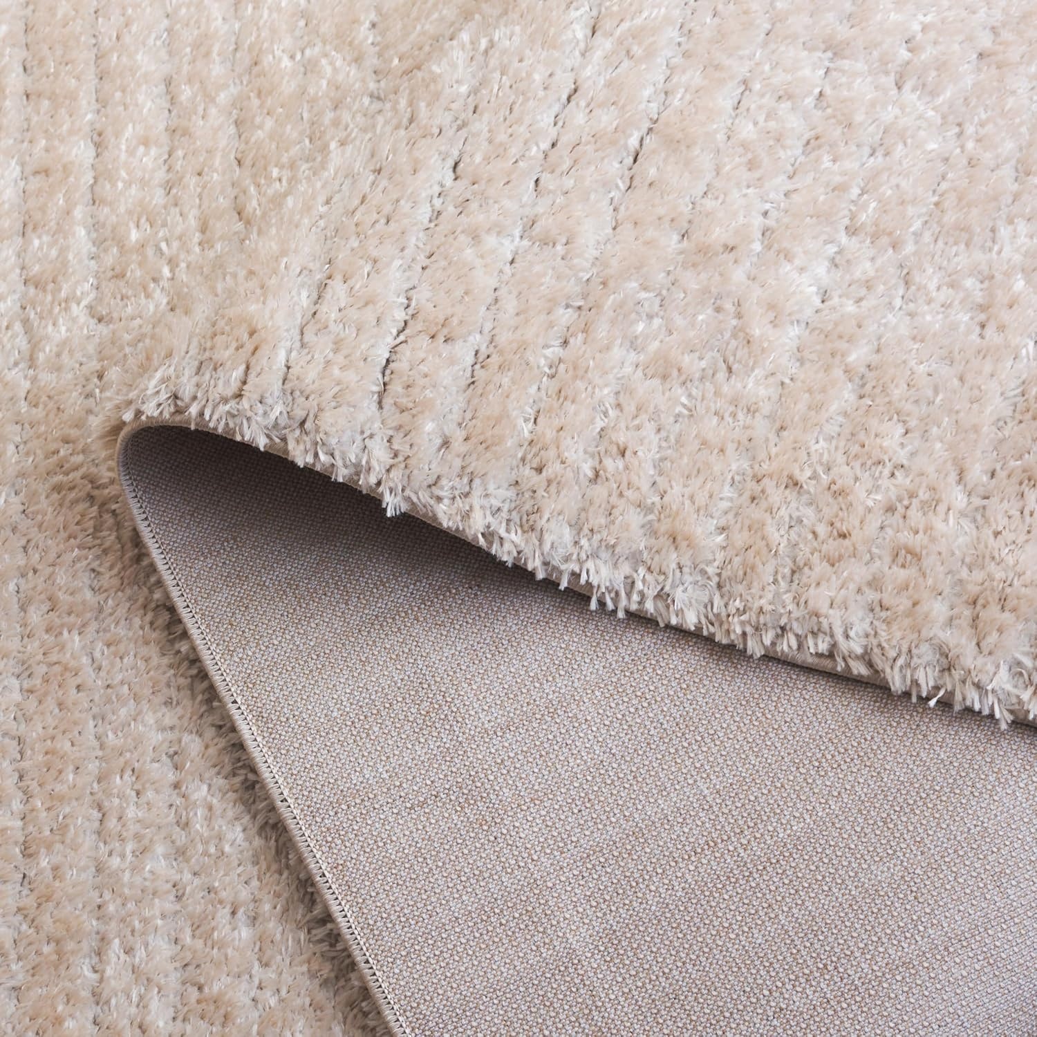 image:imageSAFAVIEH Area Rug 8x10 Tahoe Shag Collection Large Beige Modern Design NonShedding amp Easy Cleaning Plush Thick Pile Ideal for Living Room Bedroom Dining Space THO651BBeige