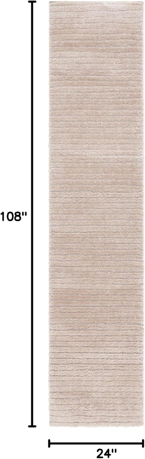 image:imageSAFAVIEH Area Rug 8x10 Tahoe Shag Collection Large Beige Modern Design NonShedding amp Easy Cleaning Plush Thick Pile Ideal for Living Room Bedroom Dining Space THO651BBeige