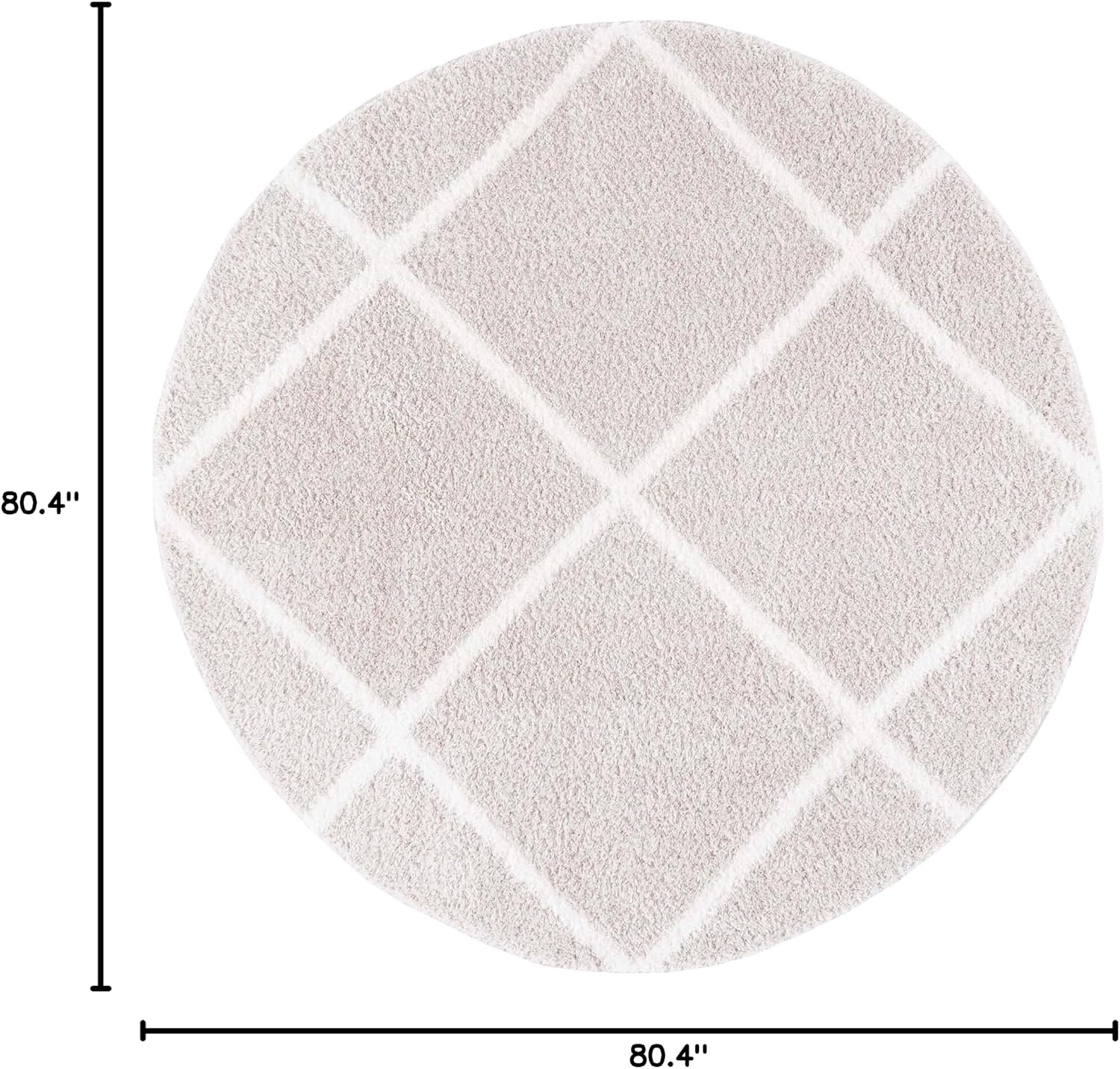 image:imageSAFAVIEH Area Rug 8x10 Tahoe Shag Collection Large Black amp White Trellis Pattern NonShedding amp Easy Cleaning Plush Thick Pile Ideal for Living Room Bedroom Dining Space THO676ZSilverWhite