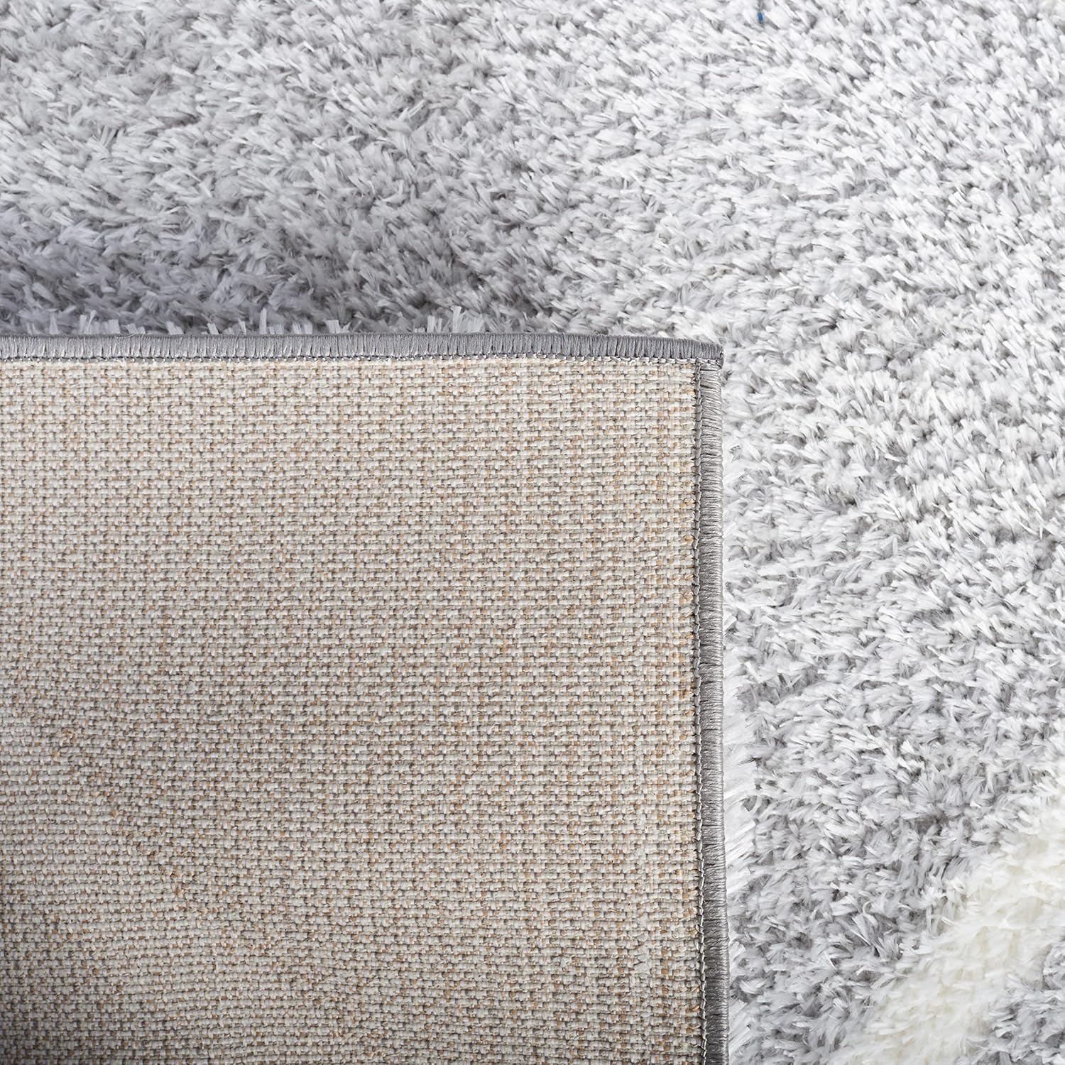 image:imageSAFAVIEH Area Rug 8x10 Tahoe Shag Collection Large Black amp White Trellis Pattern NonShedding amp Easy Cleaning Plush Thick Pile Ideal for Living Room Bedroom Dining Space THO676ZLight GreyWhite