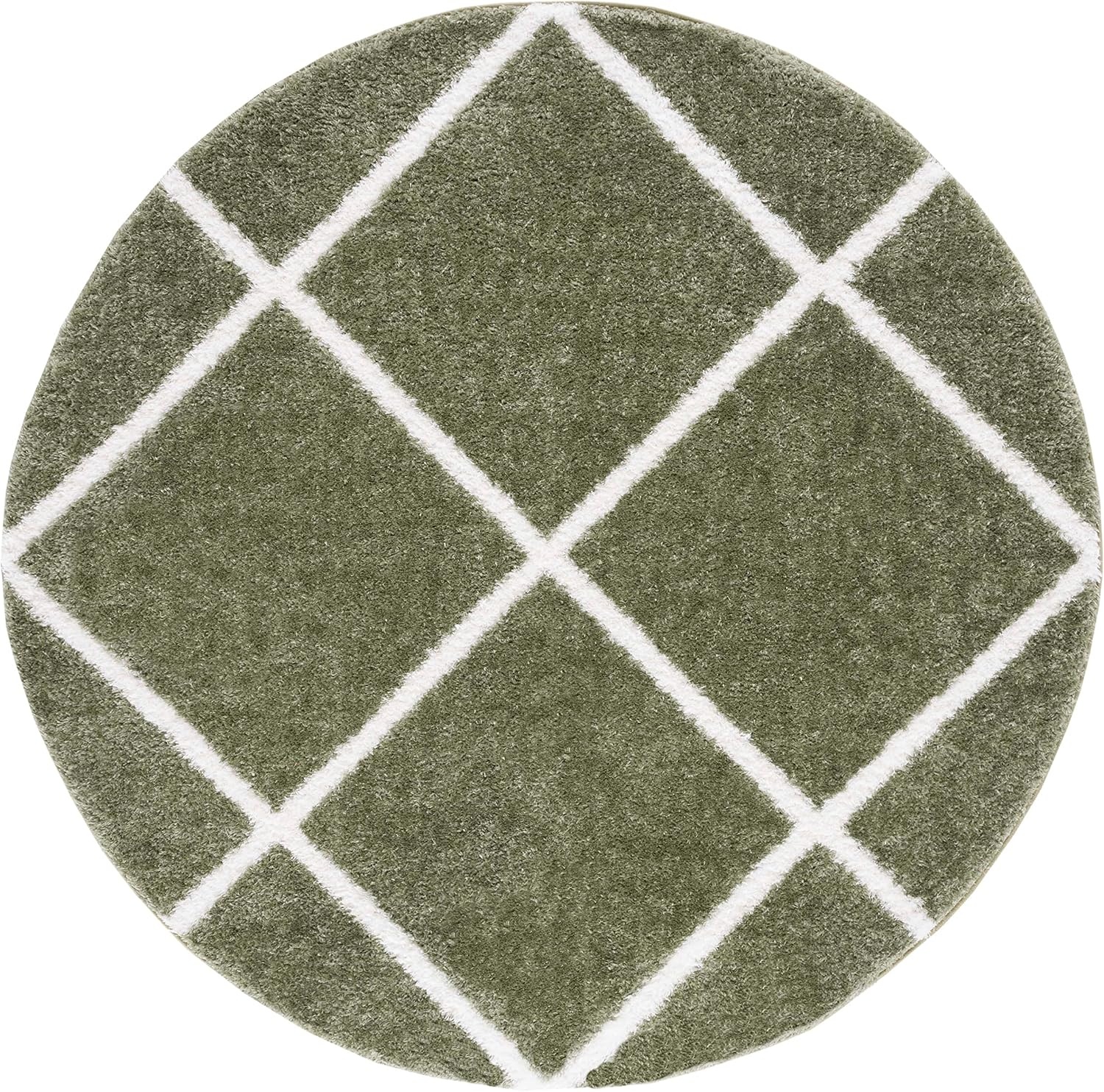 image:imageSAFAVIEH Area Rug 8x10 Tahoe Shag Collection Large Black amp White Trellis Pattern NonShedding amp Easy Cleaning Plush Thick Pile Ideal for Living Room Bedroom Dining Space THO676ZSageWhite