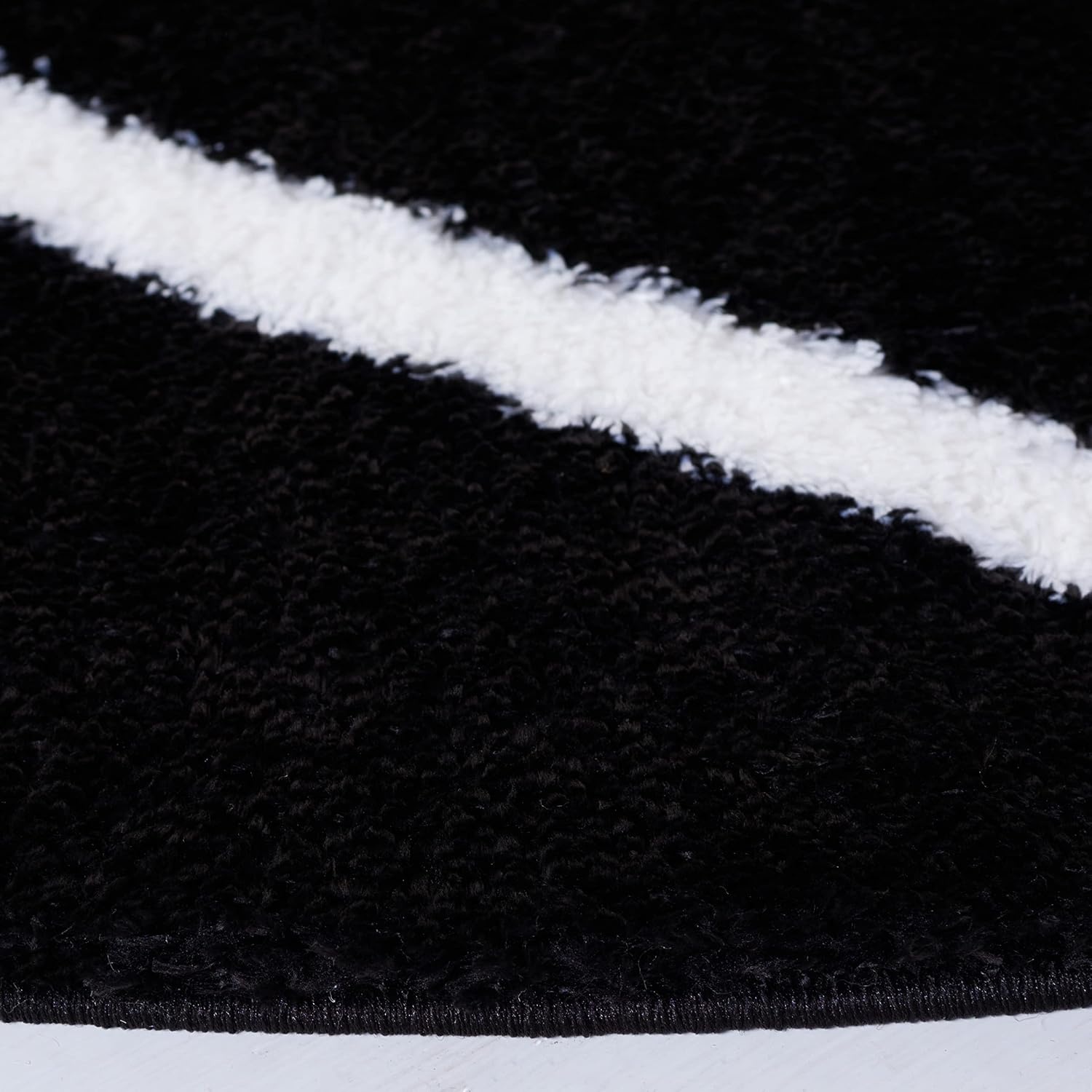 image:imageSAFAVIEH Area Rug 8x10 Tahoe Shag Collection Large Black amp White Trellis Pattern NonShedding amp Easy Cleaning Plush Thick Pile Ideal for Living Room Bedroom Dining Space THO676ZBlackWhite