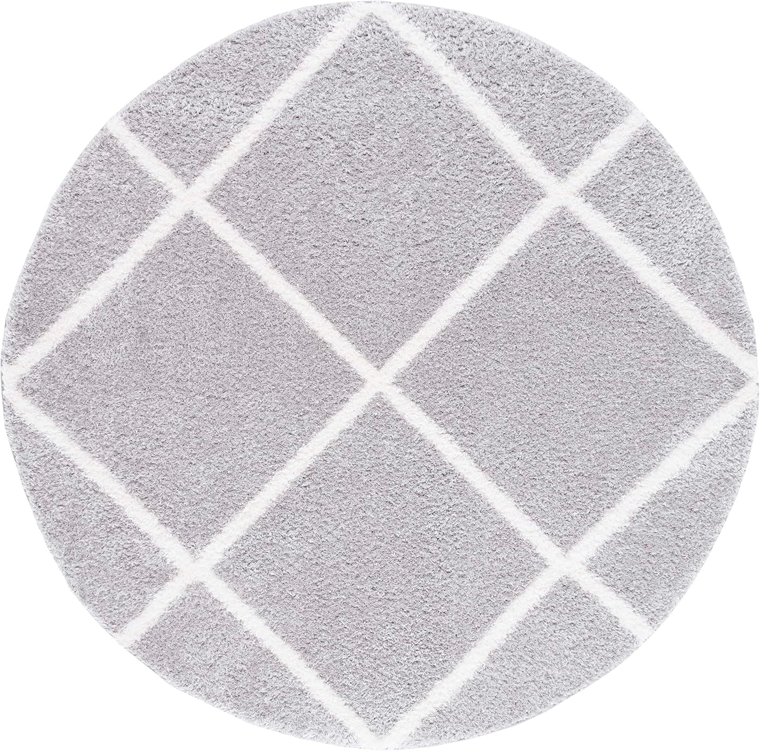 image:imageSAFAVIEH Area Rug 8x10 Tahoe Shag Collection Large Black amp White Trellis Pattern NonShedding amp Easy Cleaning Plush Thick Pile Ideal for Living Room Bedroom Dining Space THO676ZLight GreyWhite